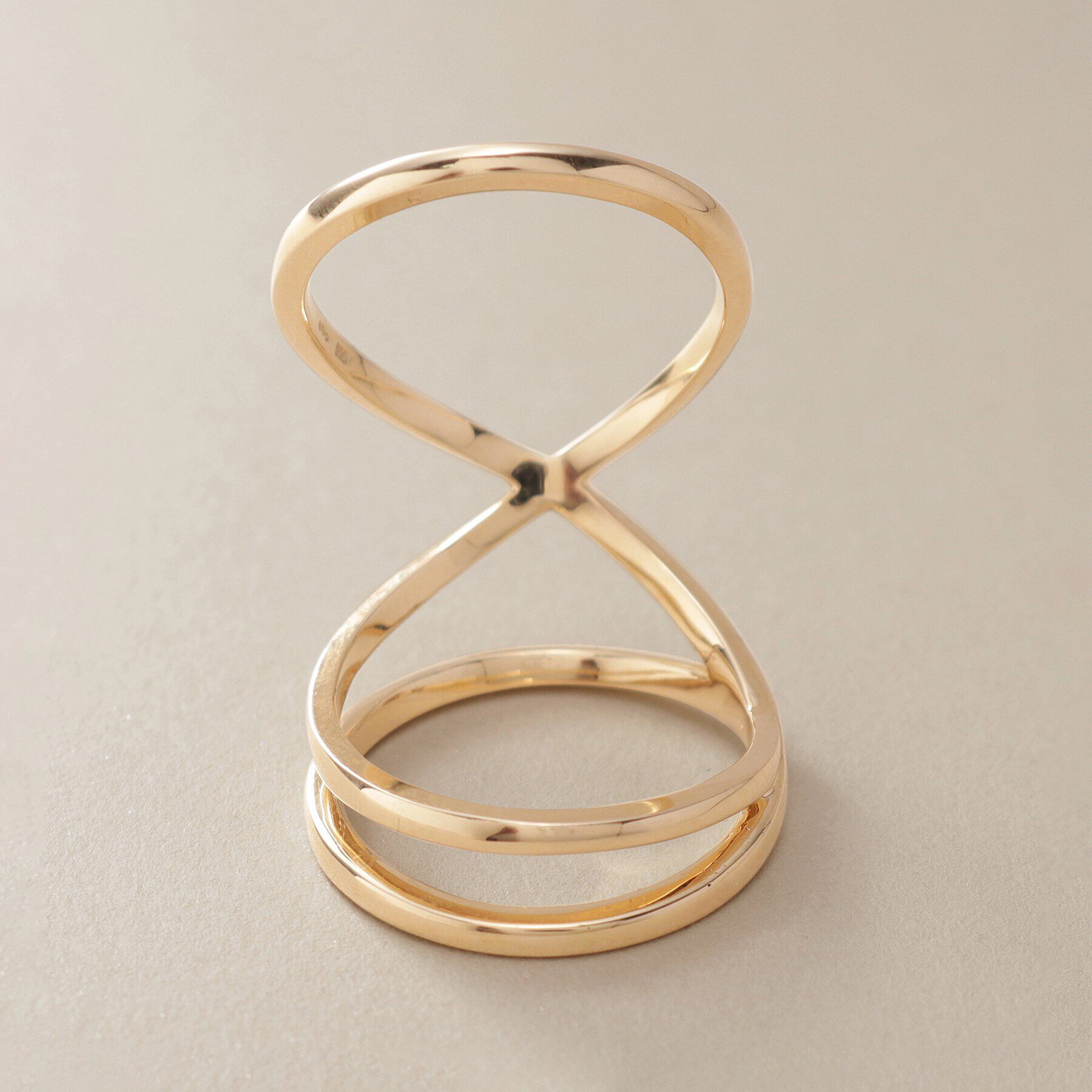 COCOSHNIK「K10トリプルファランジ リング」|リング|