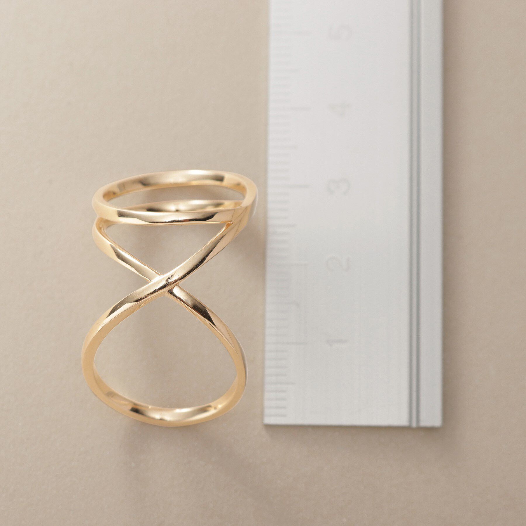 COCOSHNIK「K10トリプルファランジ リング」|リング|