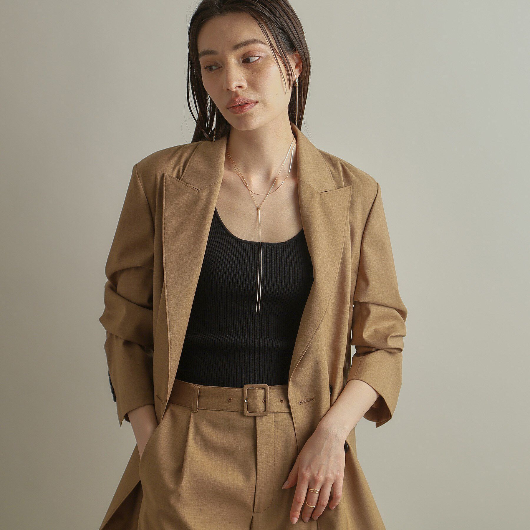 COCOSHNIK「K10トリプルファランジ リング」|リング|