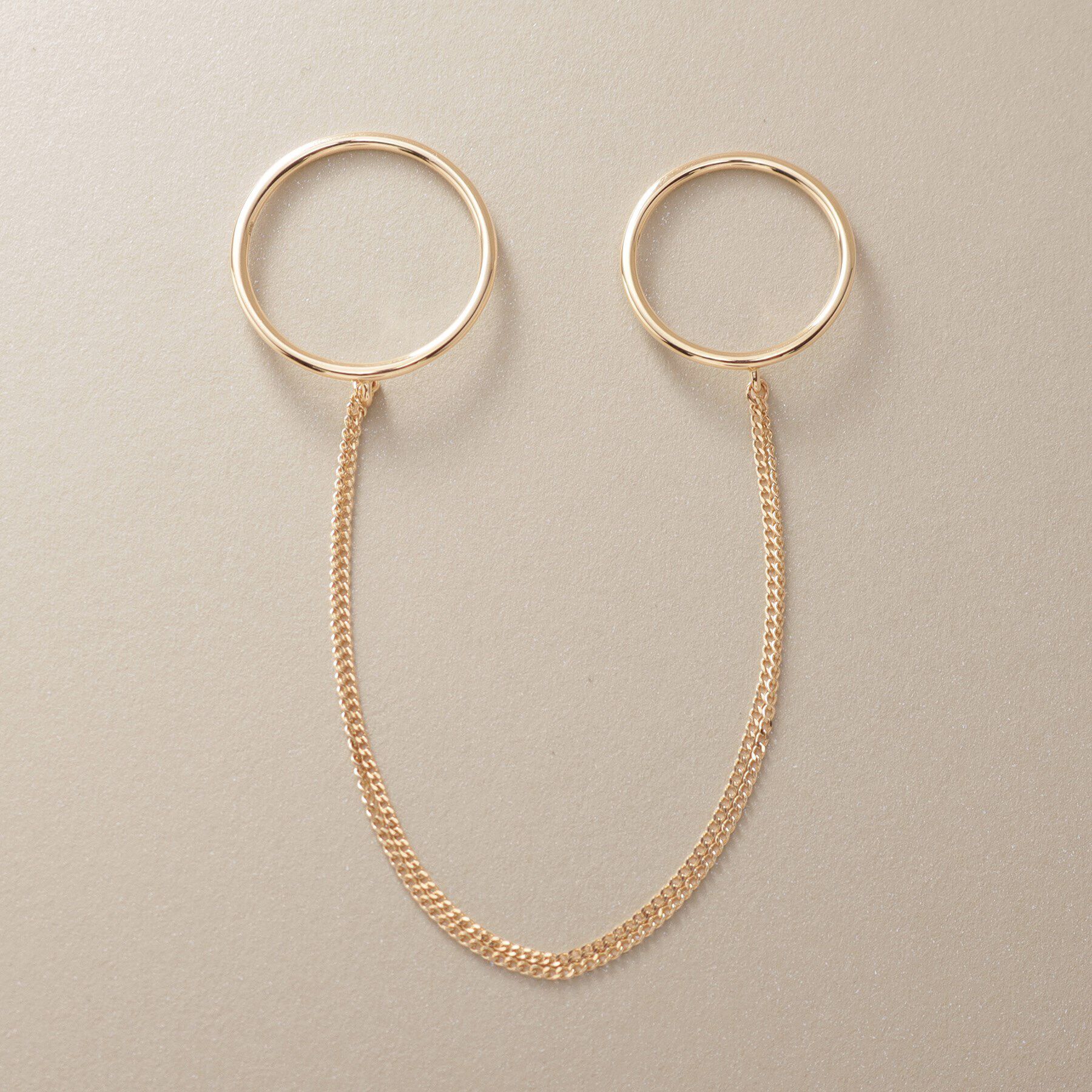 COCOSHNIK「K10キヘイチェーンツイン リング」|リング|