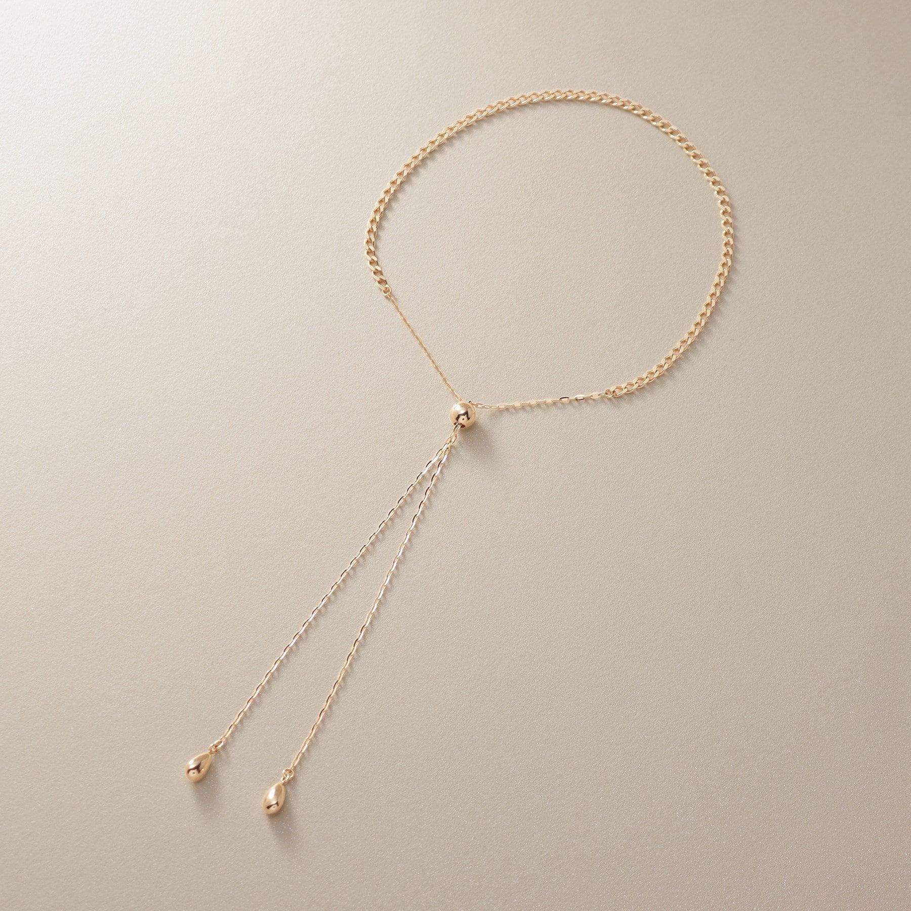 COCOSHNIK「K10キヘイスライドチェーン ブレスレット」|ブレスレット・バングル|