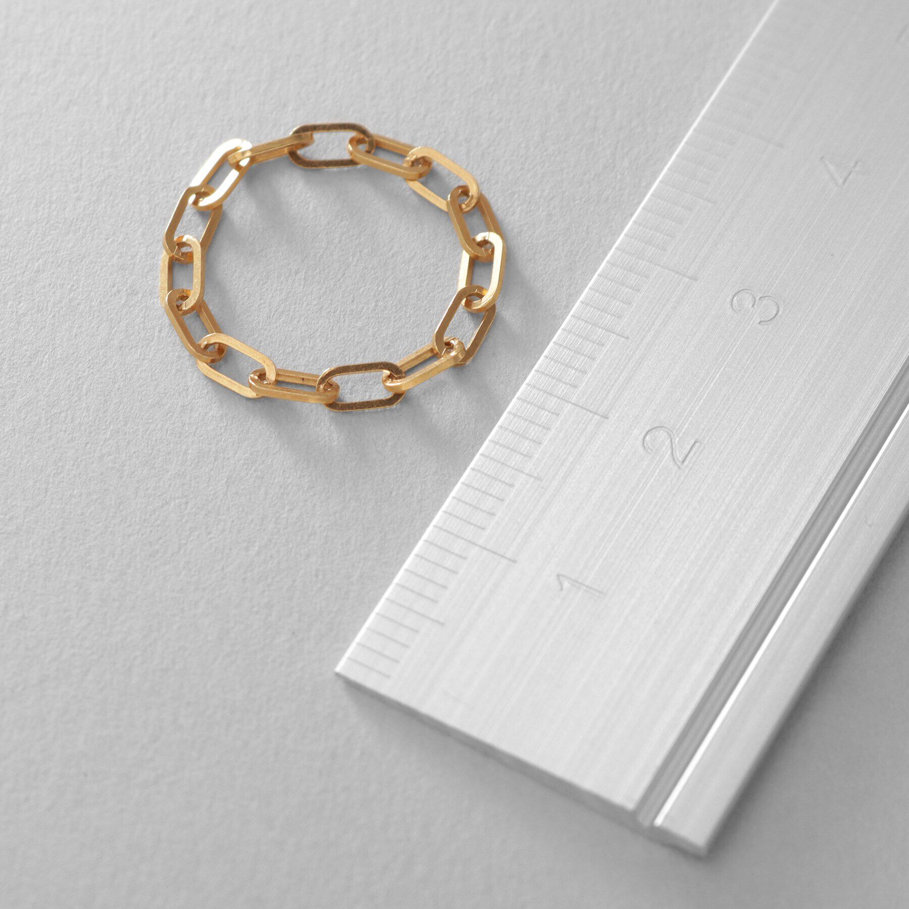 COCOSHNIK ONKITSCH「シルバー チェーンリング フラットケーブル GP」|リング|