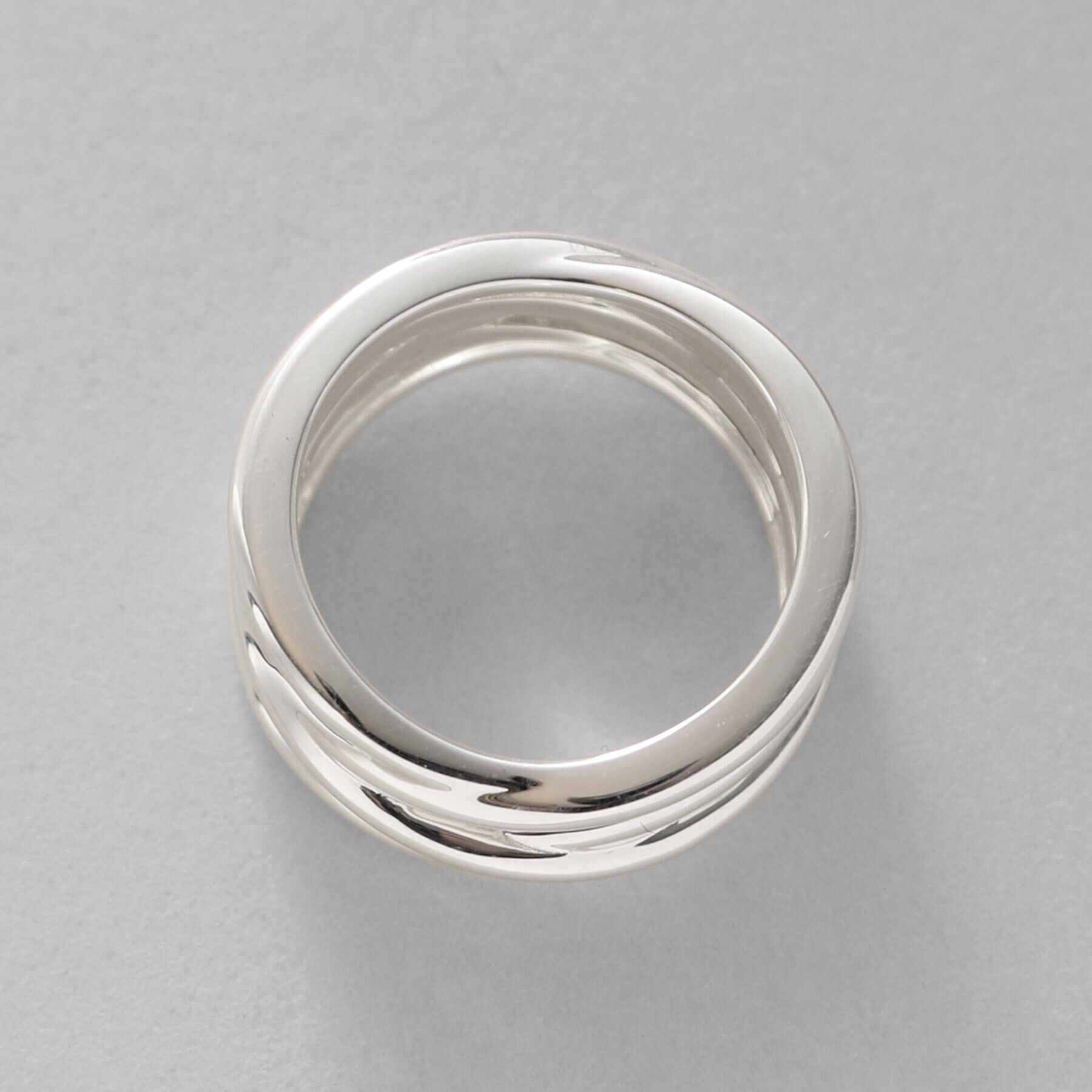 COCOSHNIK ONKITSCH「シルバー クロッシングラインリング」|リング|