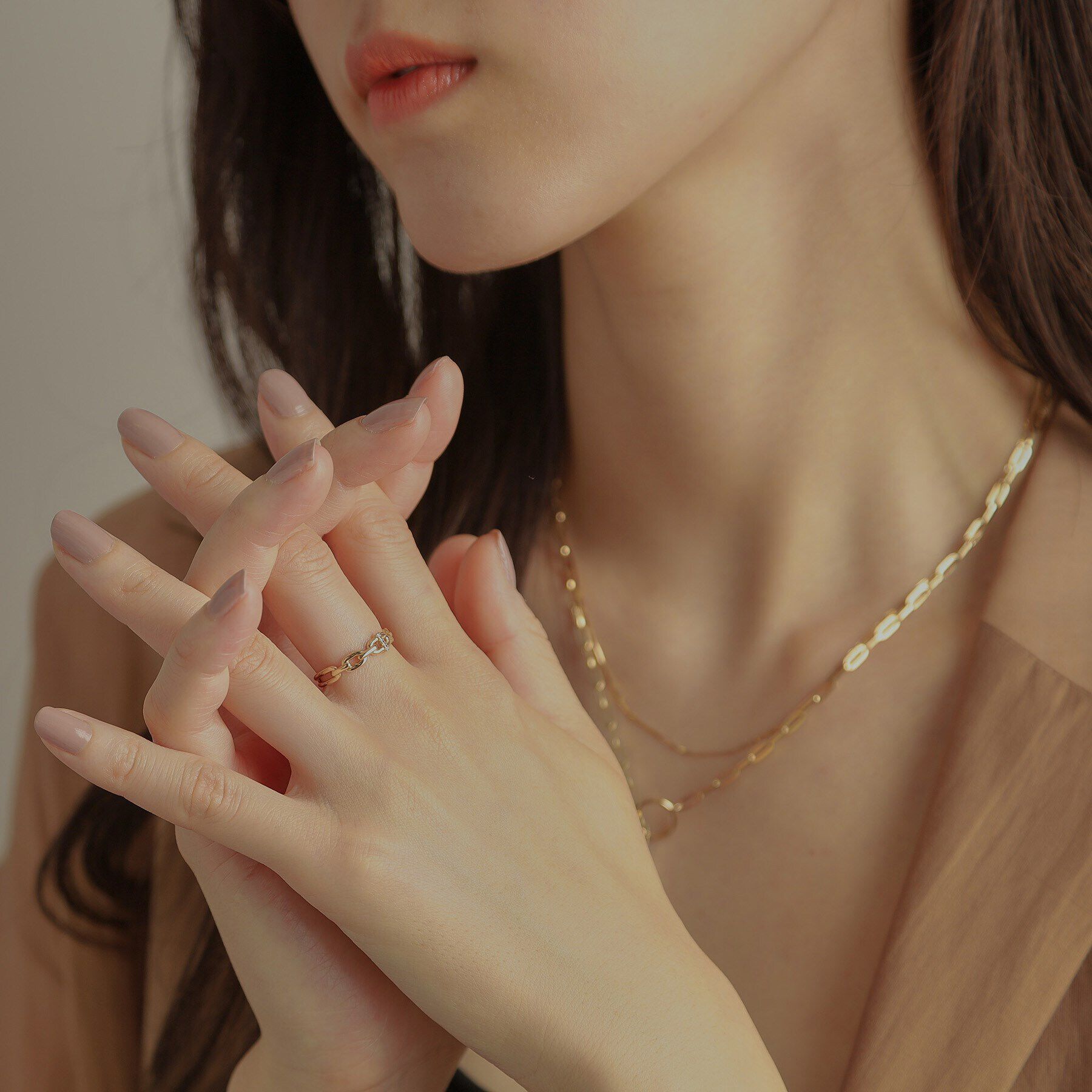 COCOSHNIK「K10ダイヤモンド PCモチーフ リング」|リング|