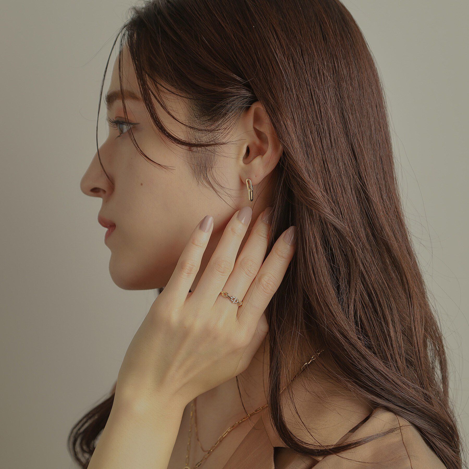 COCOSHNIK「K10ダイヤモンド PCモチーフ リング」|リング|