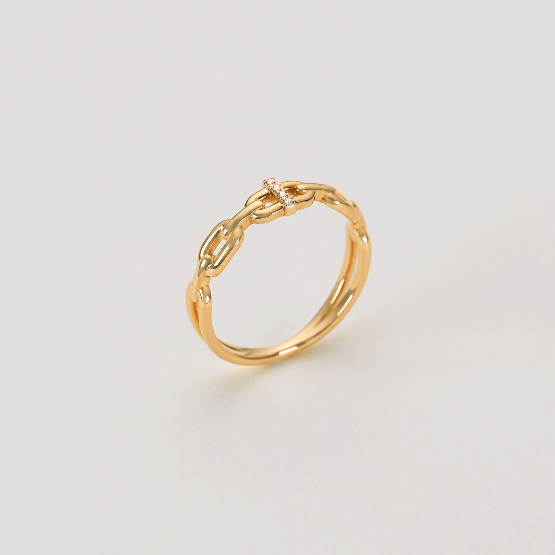 COCOSHNIK「K10ダイヤモンド PCモチーフ リング」|リング|