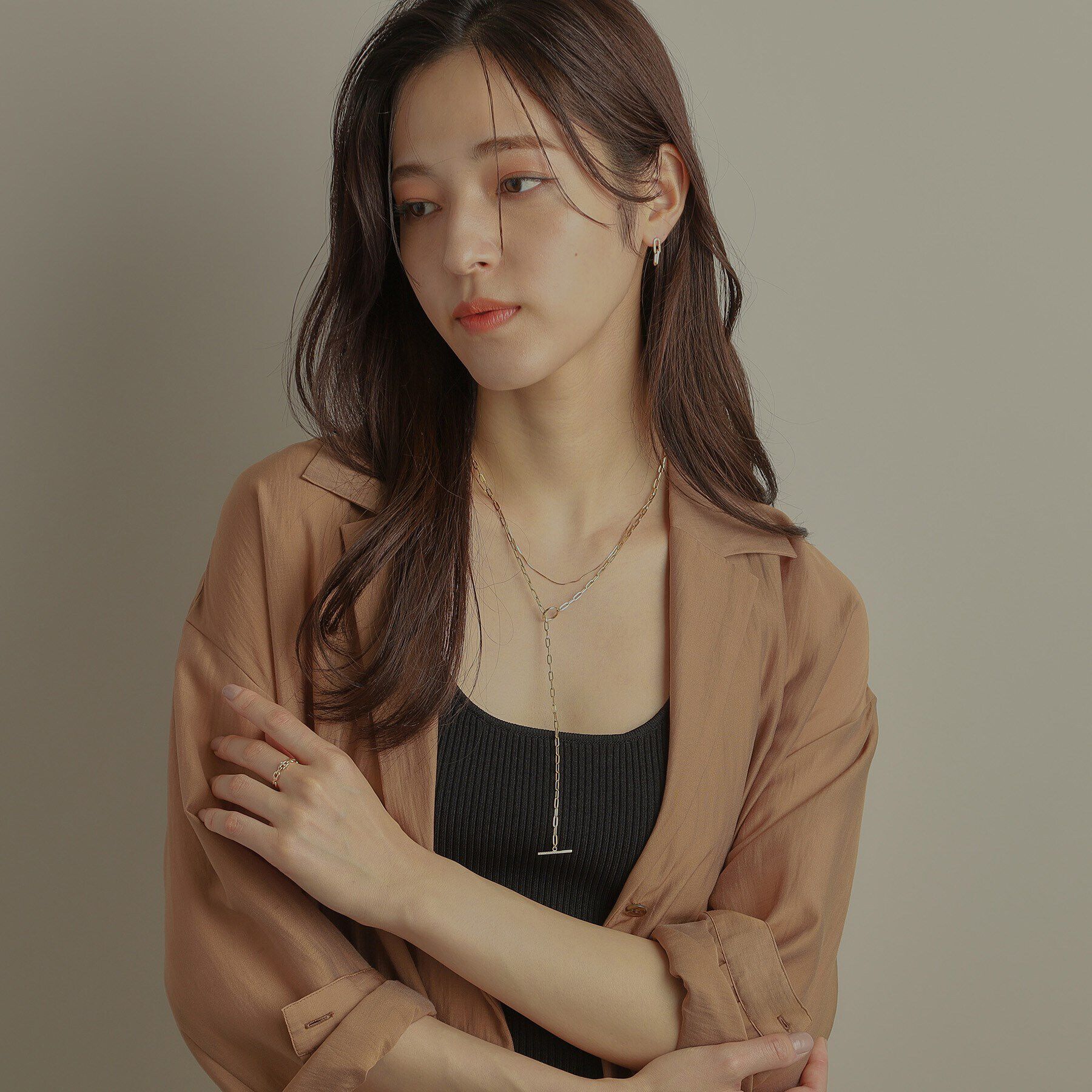 COCOSHNIK「K10ダイヤモンド PCモチーフ リング」|リング|