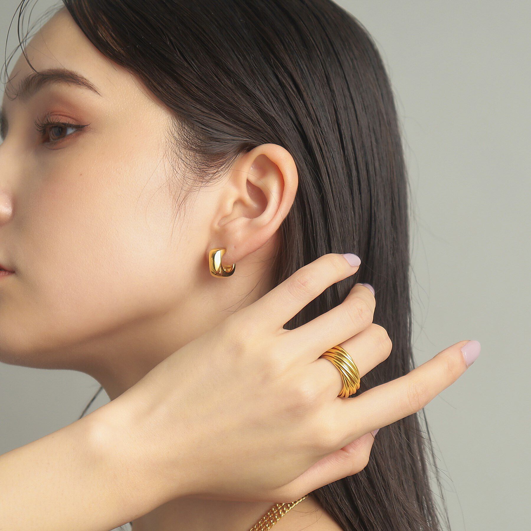 COCOSHNIK ONKITSCH「シルバー バンドリング 16レイヤーズ GP」|リング|