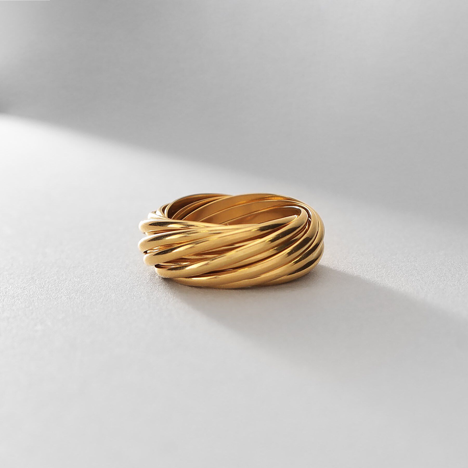 COCOSHNIK ONKITSCH「シルバー バンドリング 16レイヤーズ GP」|リング|