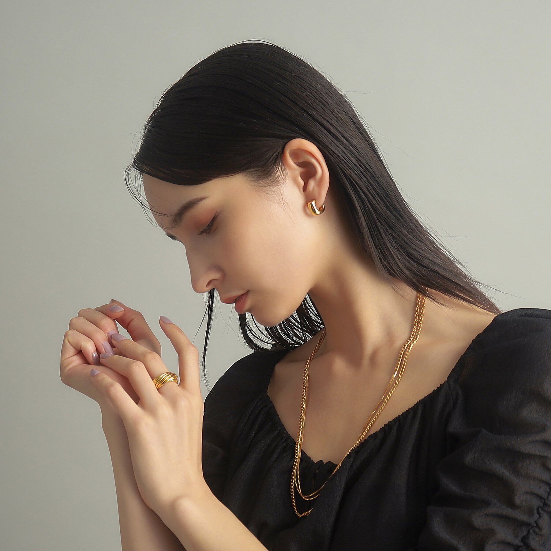 COCOSHNIK ONKITSCH「シルバー バンドリング 16レイヤーズ GP」|リング|