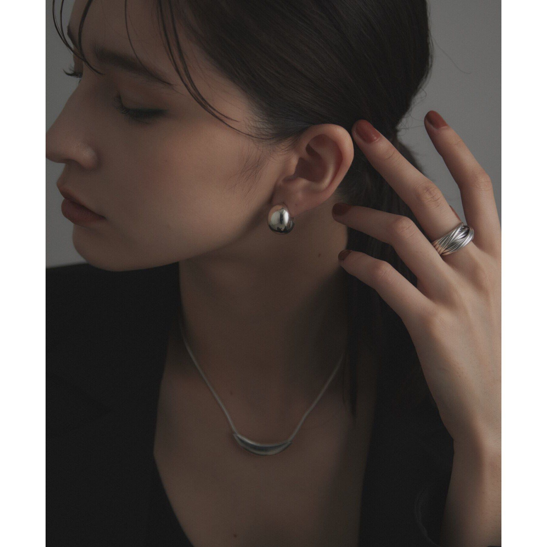 COCOSHNIK ONKITSCH「シルバー バンドリング 16レイヤーズ」|リング|