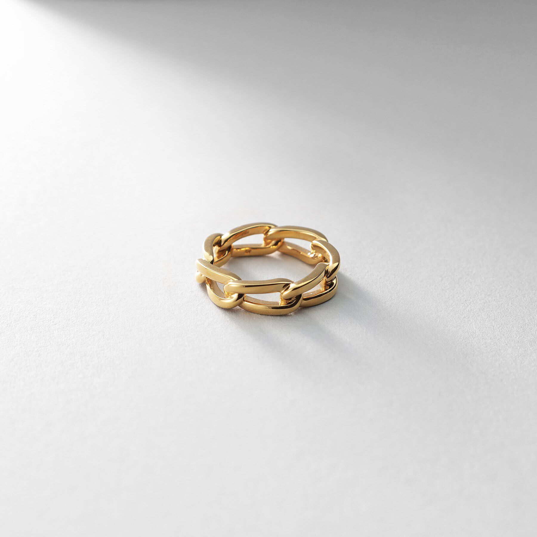 COCOSHNIK ONKITSCH「シルバー ロングカーブチェーンモチーフリング GP」|リング|