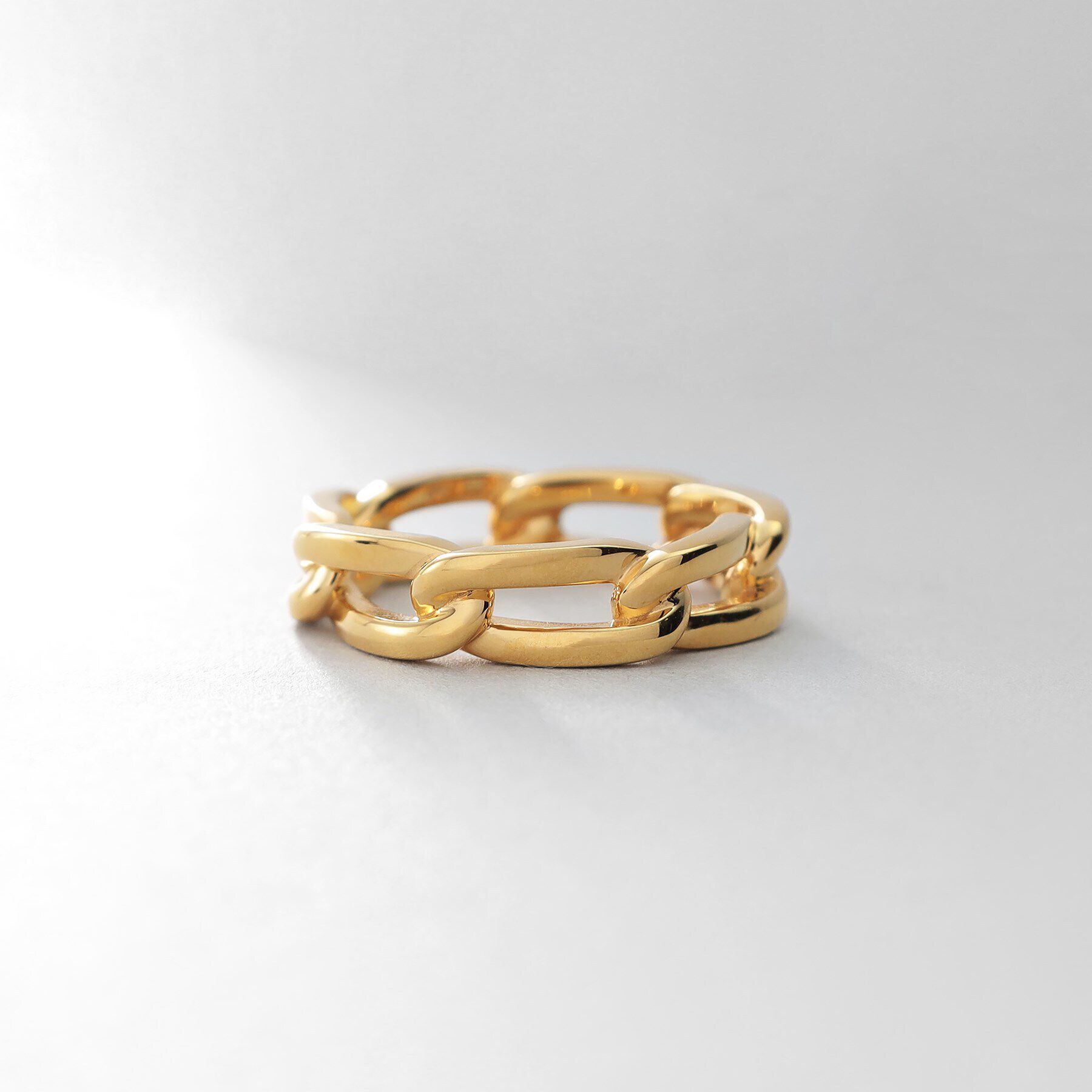 COCOSHNIK ONKITSCH「シルバー ロングカーブチェーンモチーフリング GP」|リング|