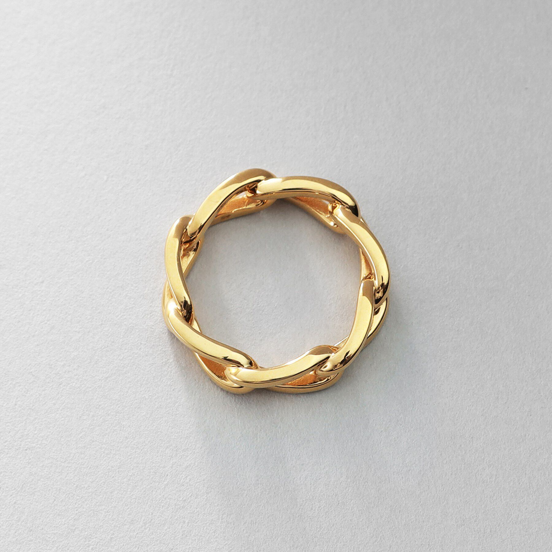 COCOSHNIK ONKITSCH「シルバー ロングカーブチェーンモチーフリング GP」|リング|