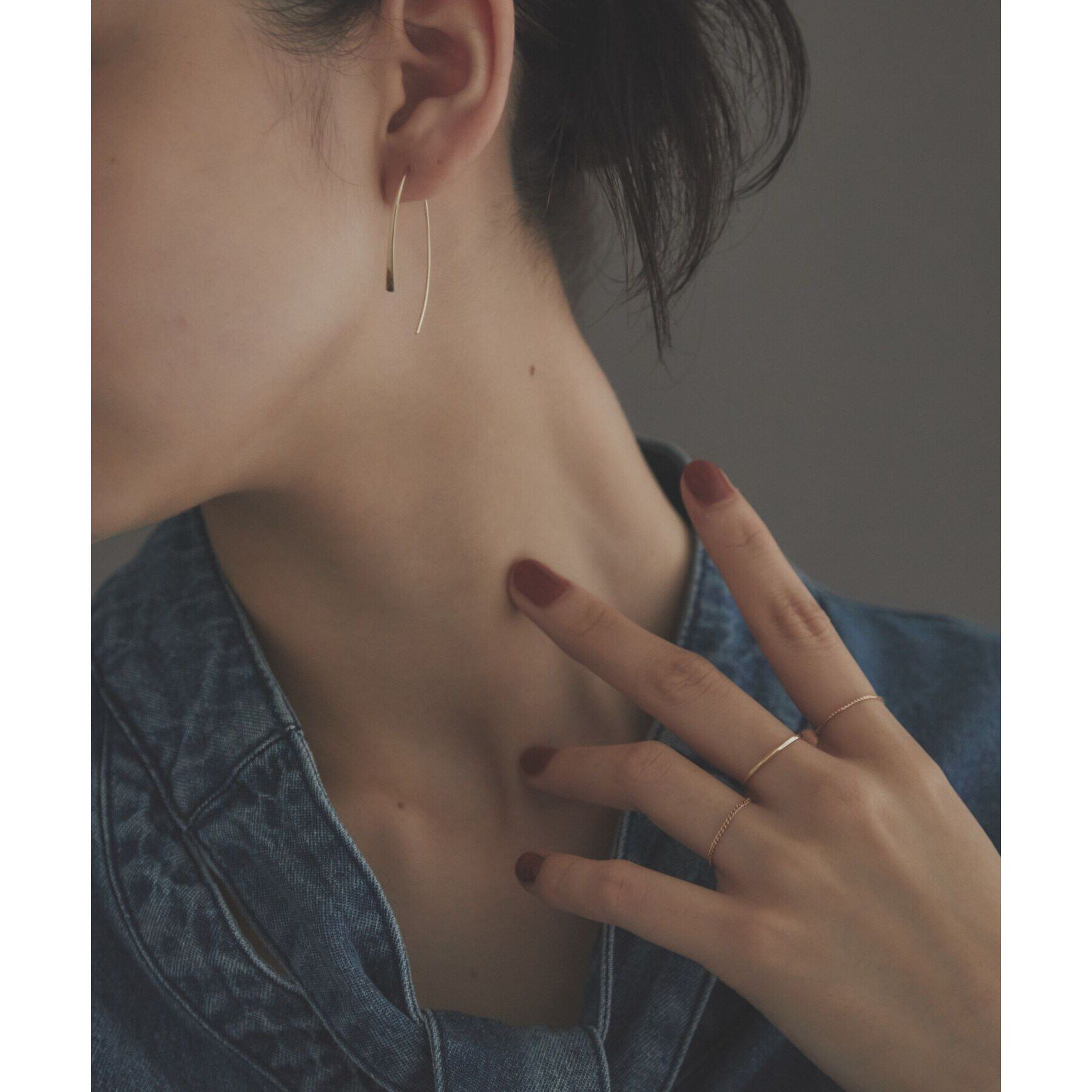 COCOSHNIK ONKITSCH「K10スキニーリング スクリュー」|リング|