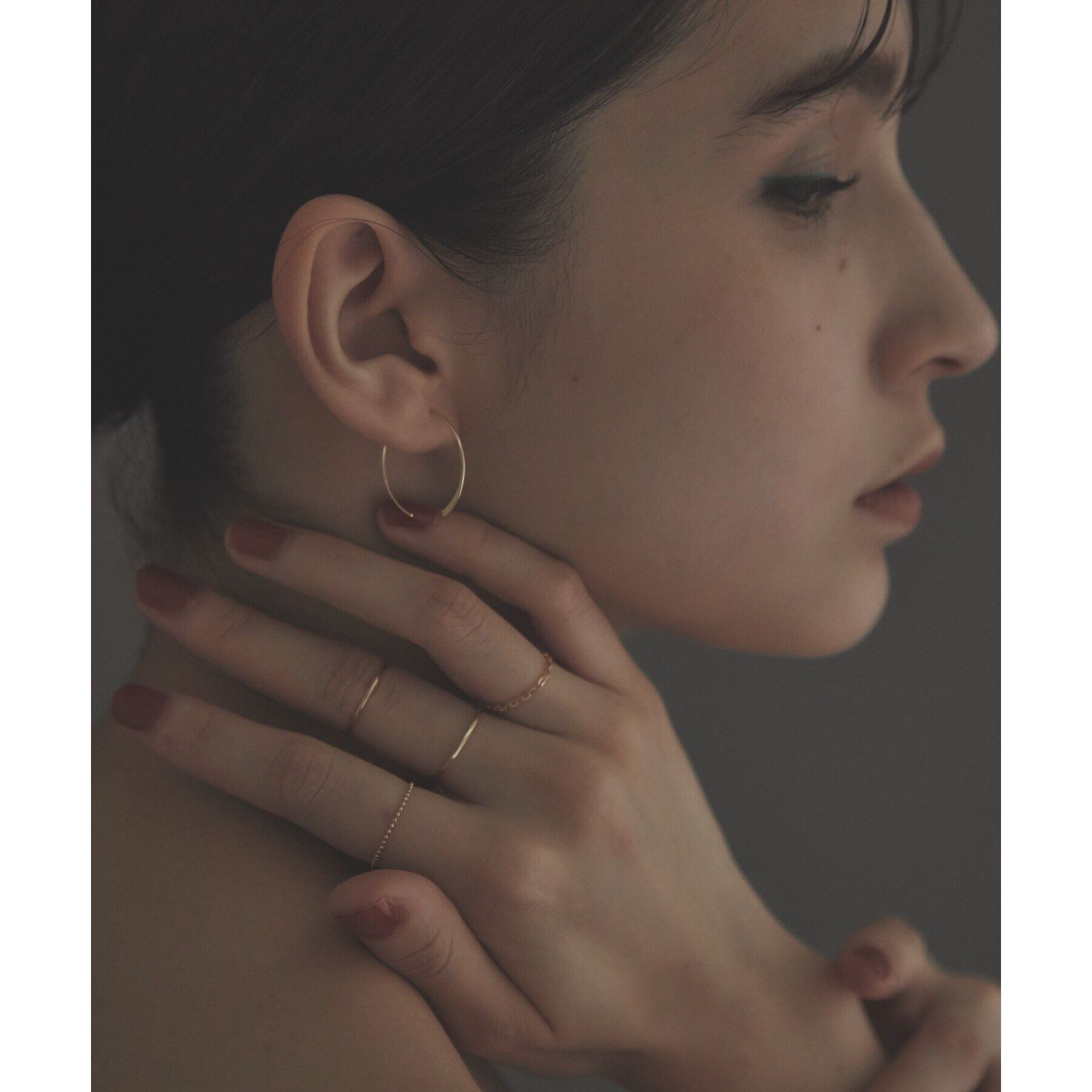 COCOSHNIK ONKITSCH「K10スキニーリング カットボール」|リング|