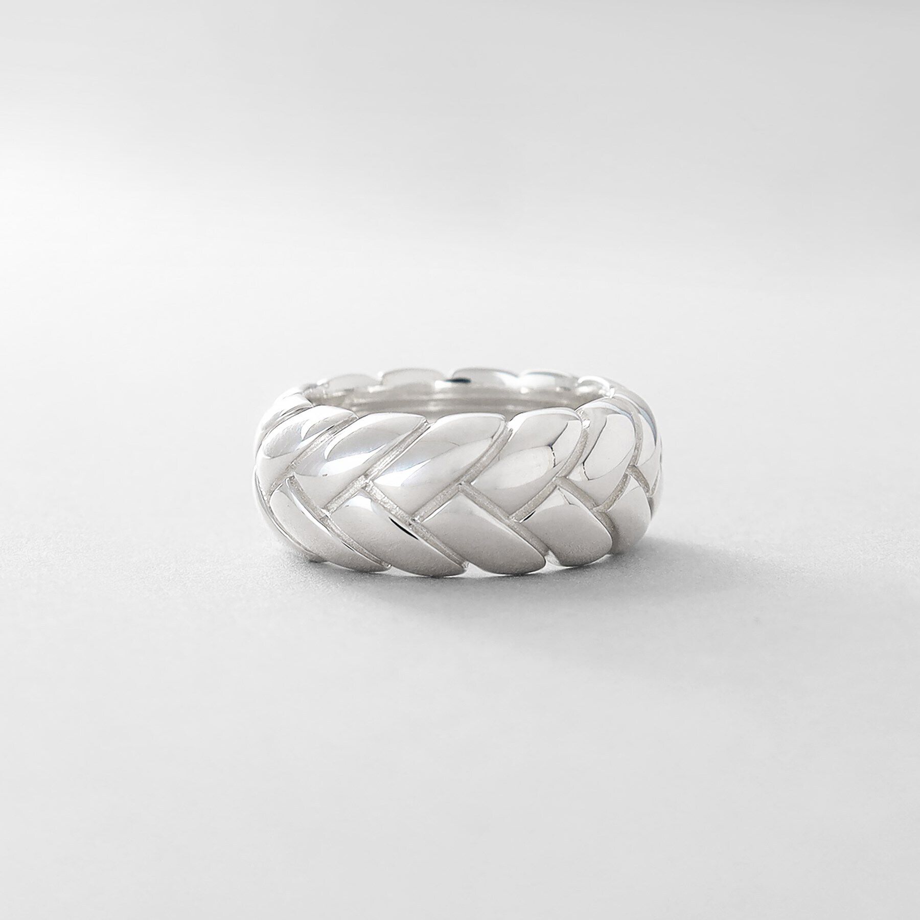 COCOSHNIK ONKITSCH「シルバー ブリックモチーフ エタニティリング」|リング|