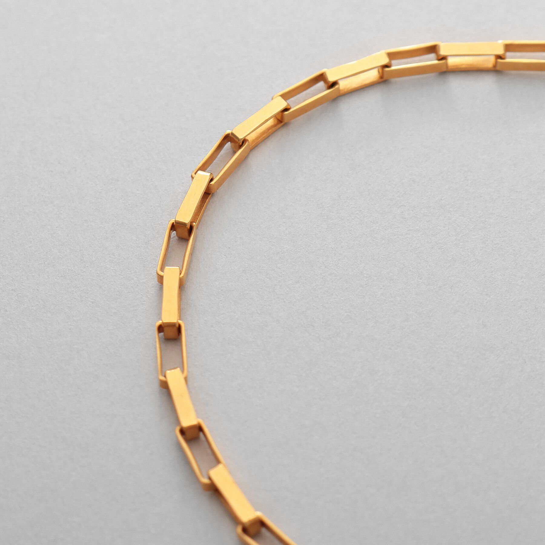 COCOSHNIK ONKITSCH「シルバー デザインチェーン ボックスブレスレットM GP」|ブレスレット・バングル|