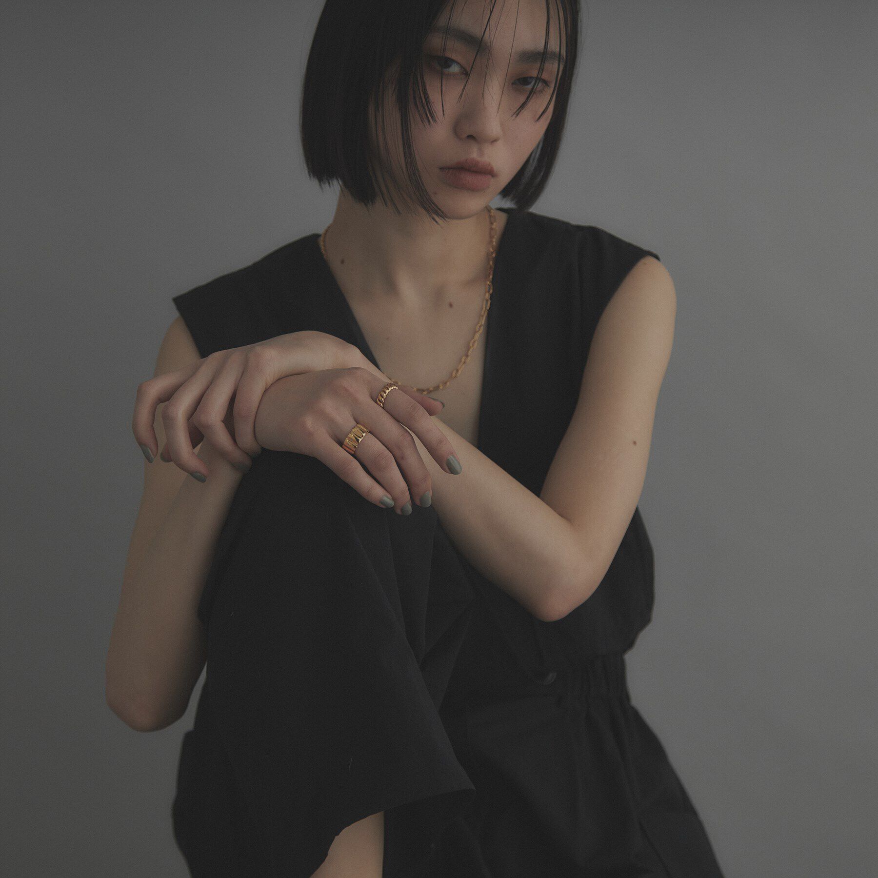 COCOSHNIK ONKITSCH「シルバー クロワッサンリング GP」|リング|