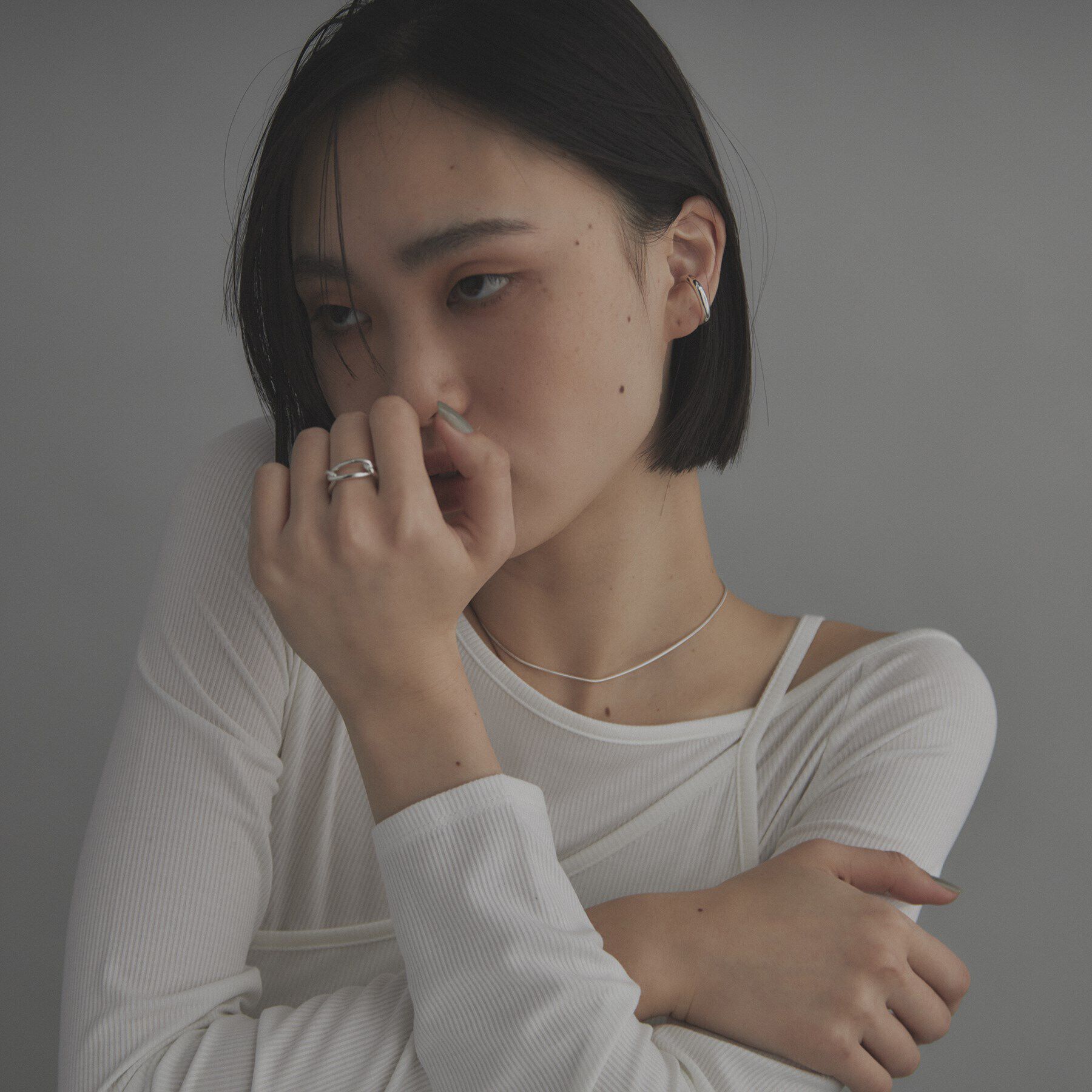 COCOSHNIK ONKITSCH「シルバー PCチェーンモチーフリング」|リング|