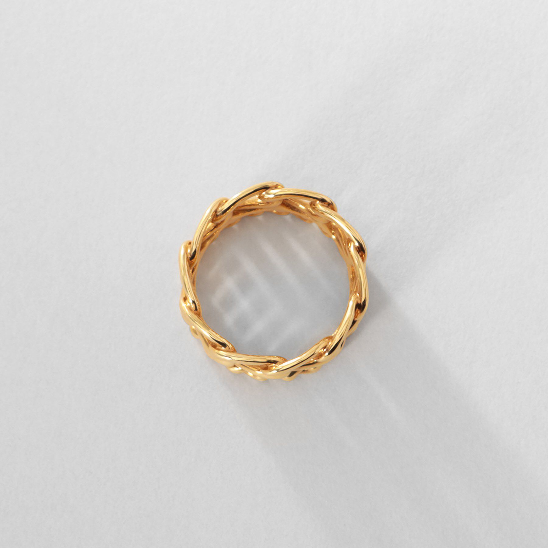 COCOSHNIK ONKITSCH「シルバー ダブルカーブチェーンモチーフリング GP」|リング|