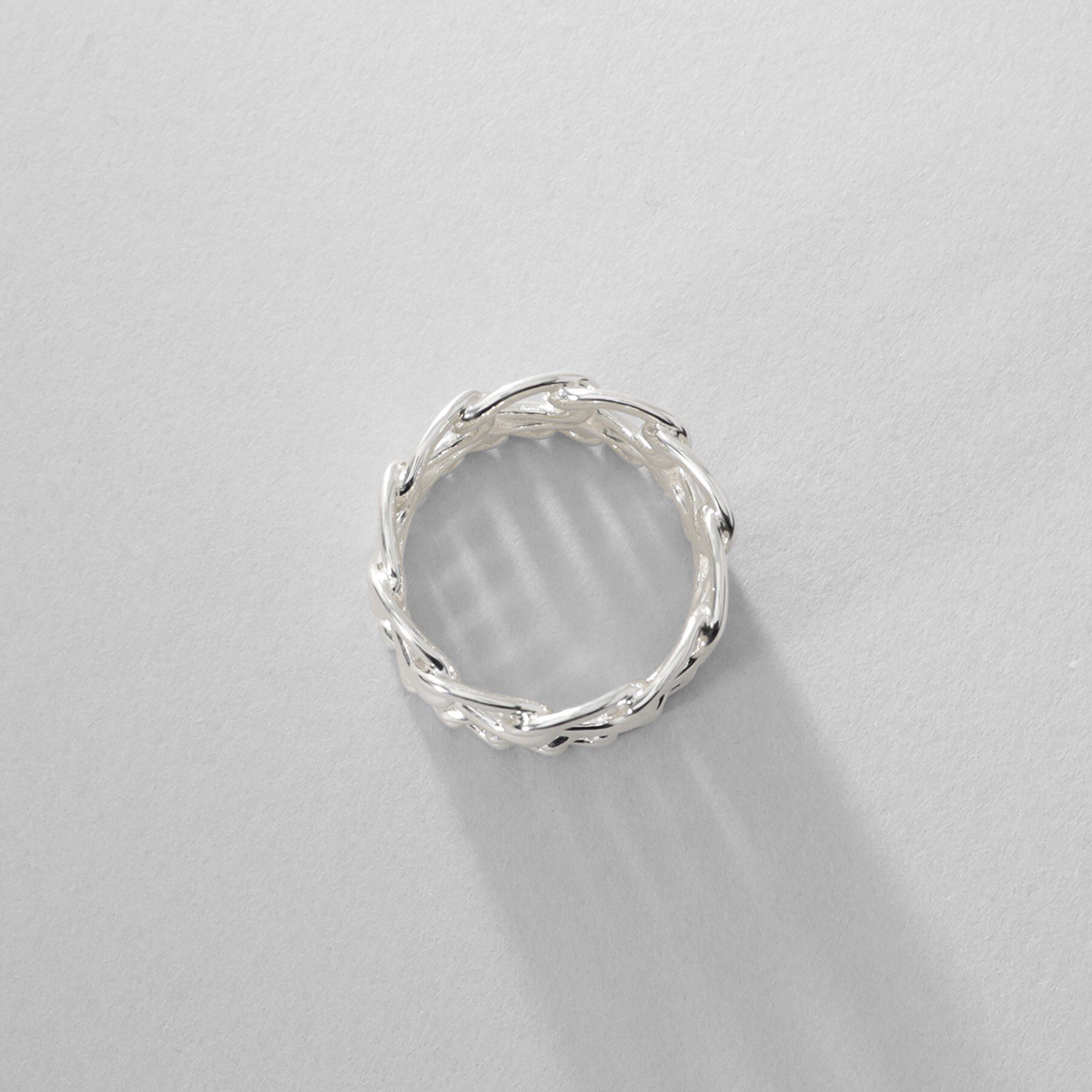 COCOSHNIK ONKITSCH「シルバー ダブルカーブチェーンモチーフリング」|リング|