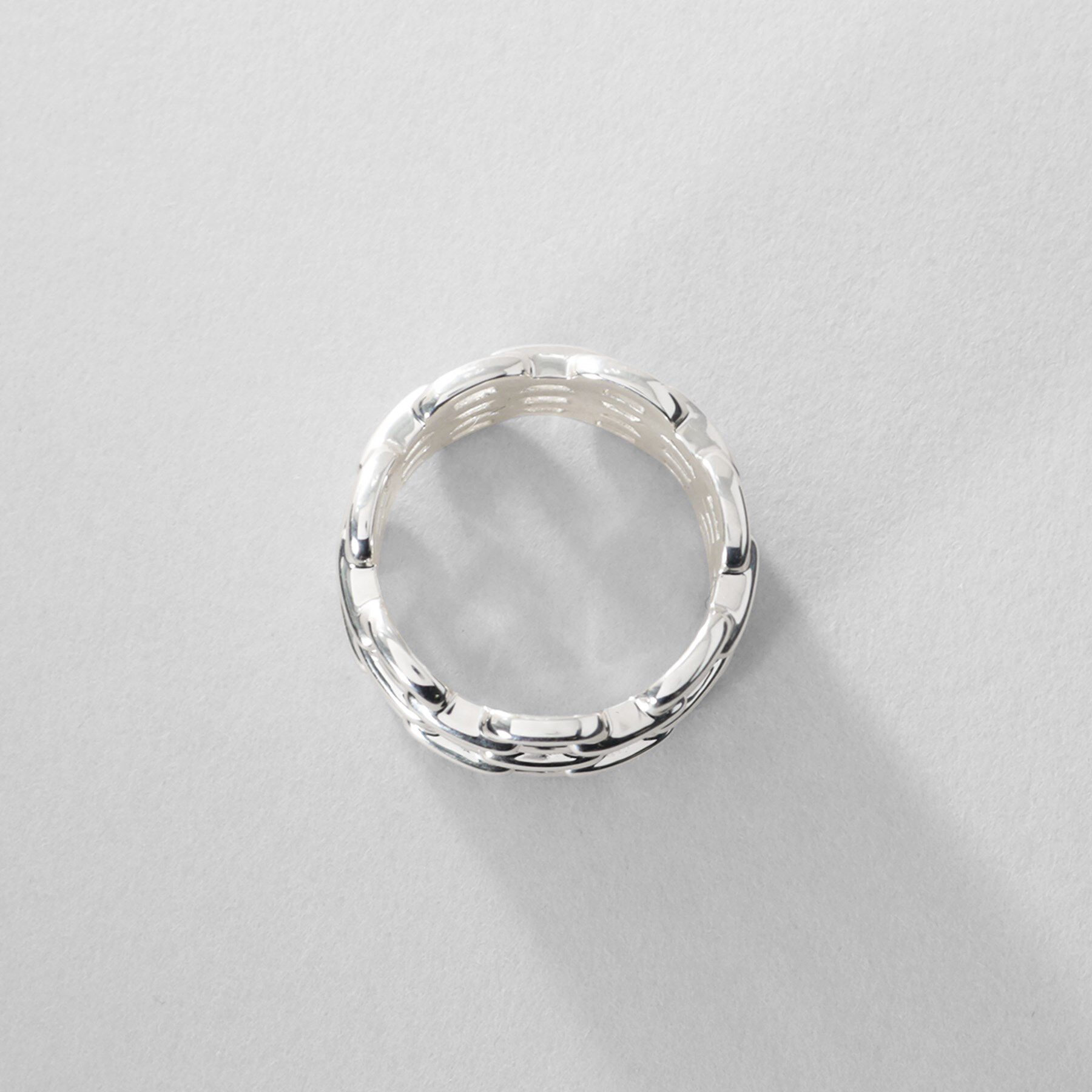 COCOSHNIK ONKITSCH「シルバー トリプルPCチェーンモチーフリング」|リング|