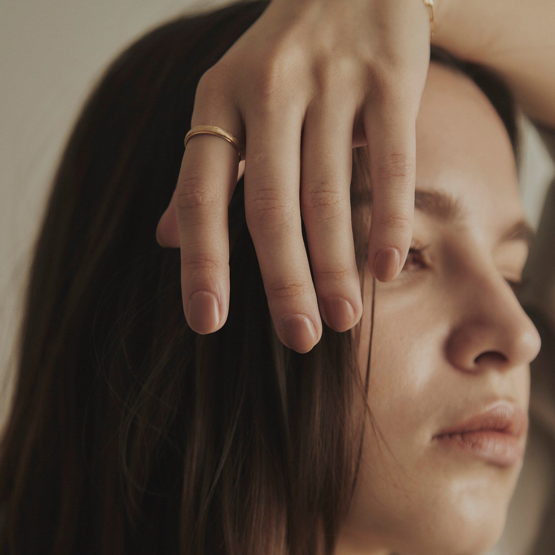 COCOSHNIK「K10平甲ダイヤモンドダスト リング」|リング|