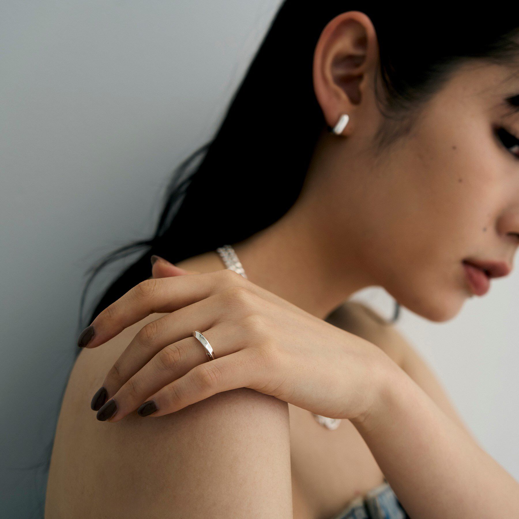 COCOSHNIK ONKITSCH「シルバー スクリューリング」|リング|