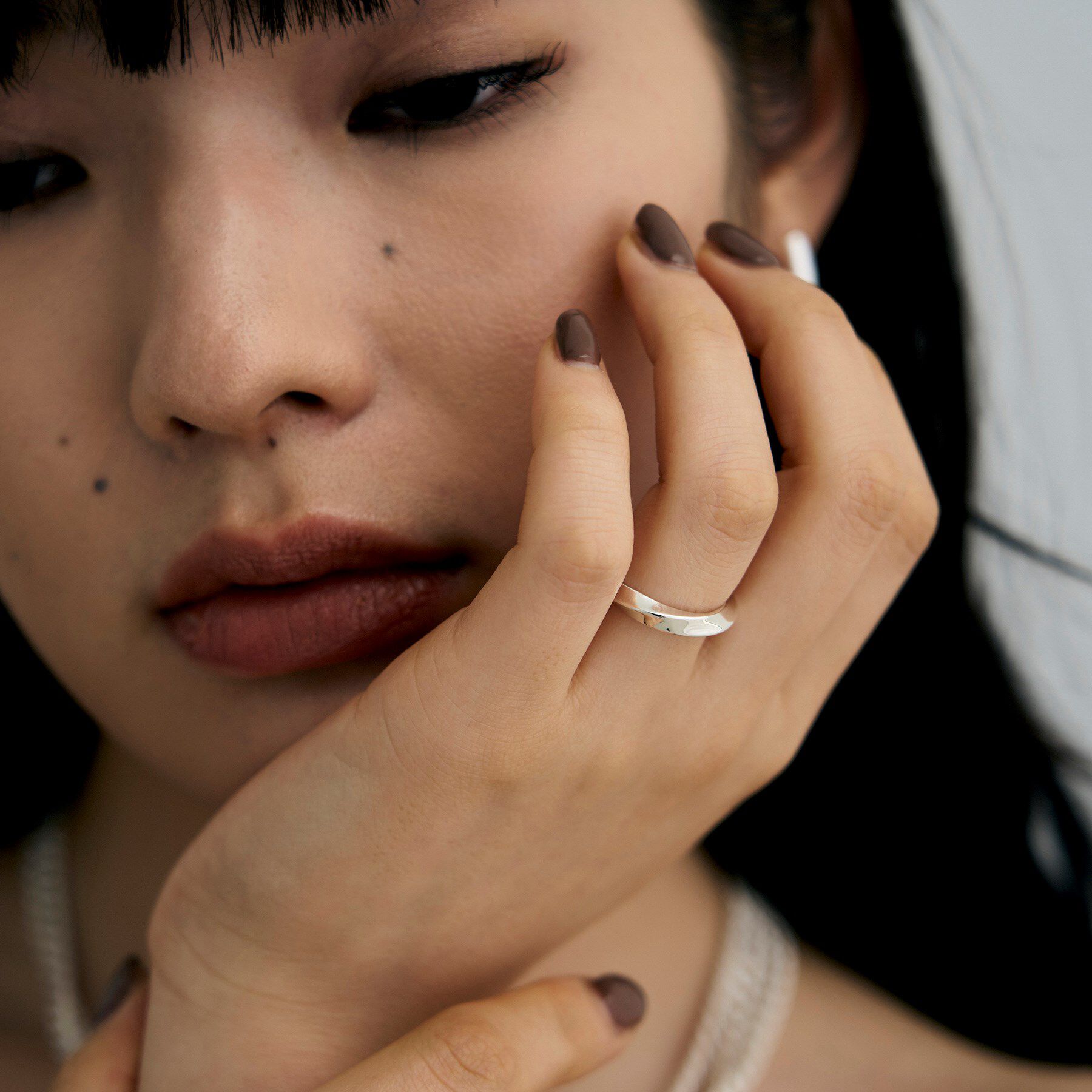 COCOSHNIK ONKITSCH「シルバー スクリューリング」|リング|