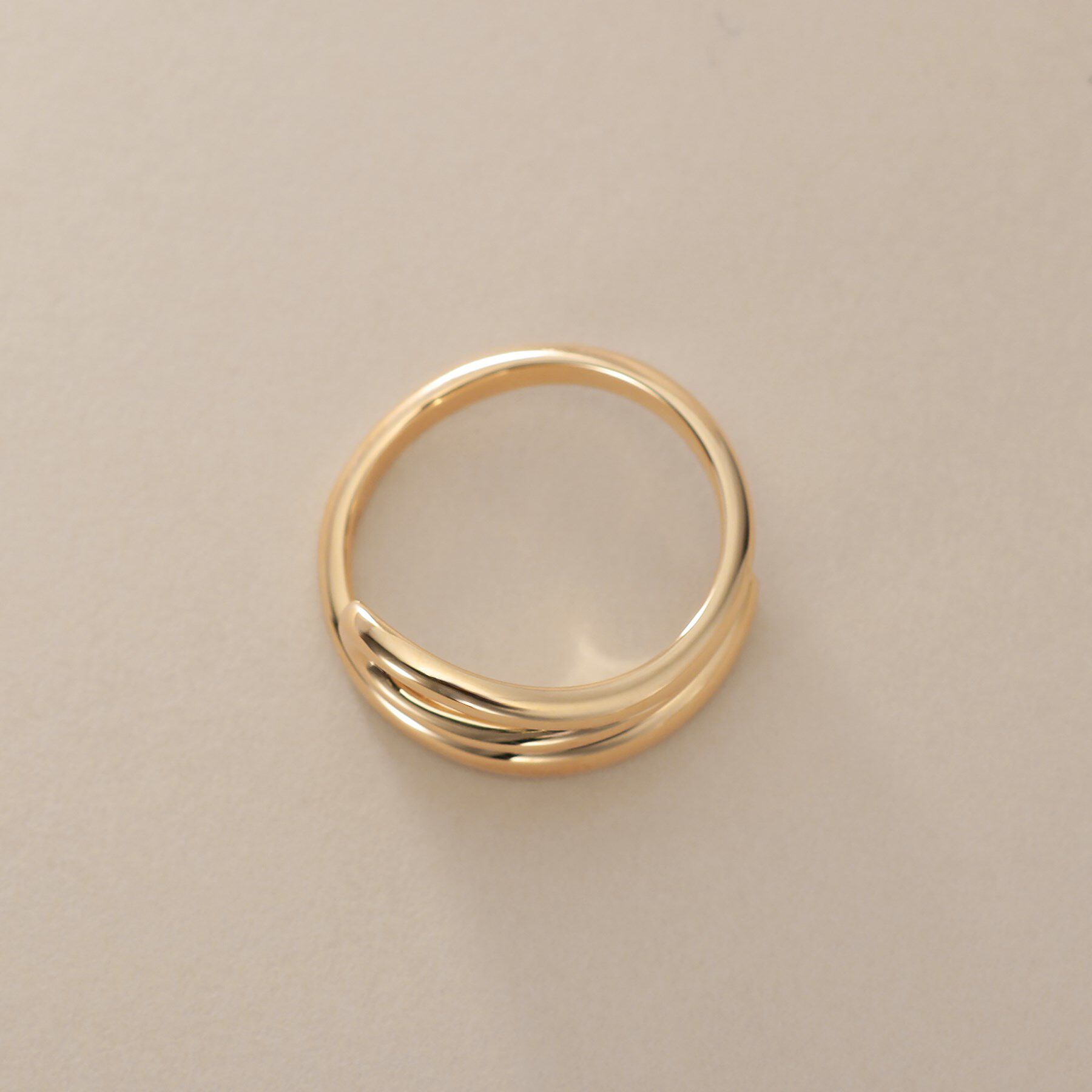 COCOSHNIK「K10ニュアンススリット リング」|リング|