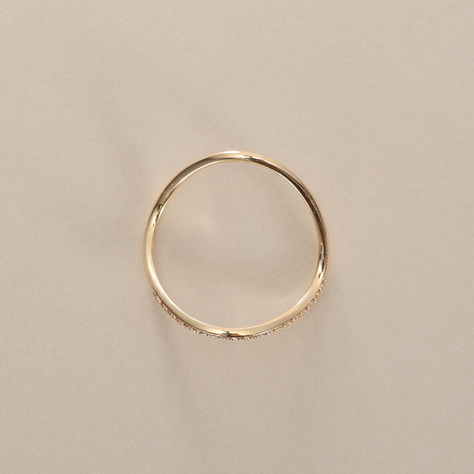 COCOSHNIK「K10ダイヤモンド Sライン リング」|リング|