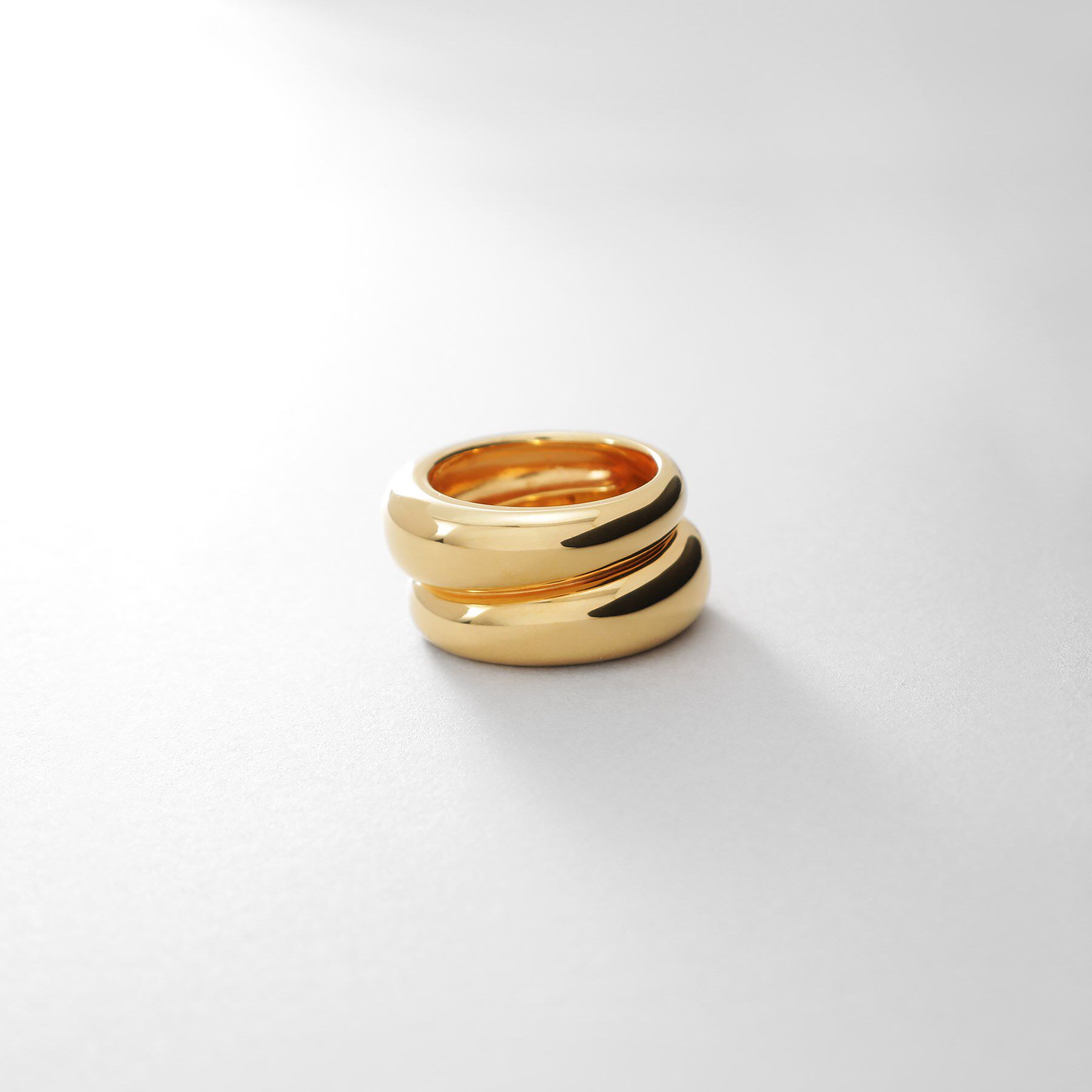 COCOSHNIK ONKITSCH「シルバー チャビーローテイテッドリング GP」|リング|ゴールド(600)