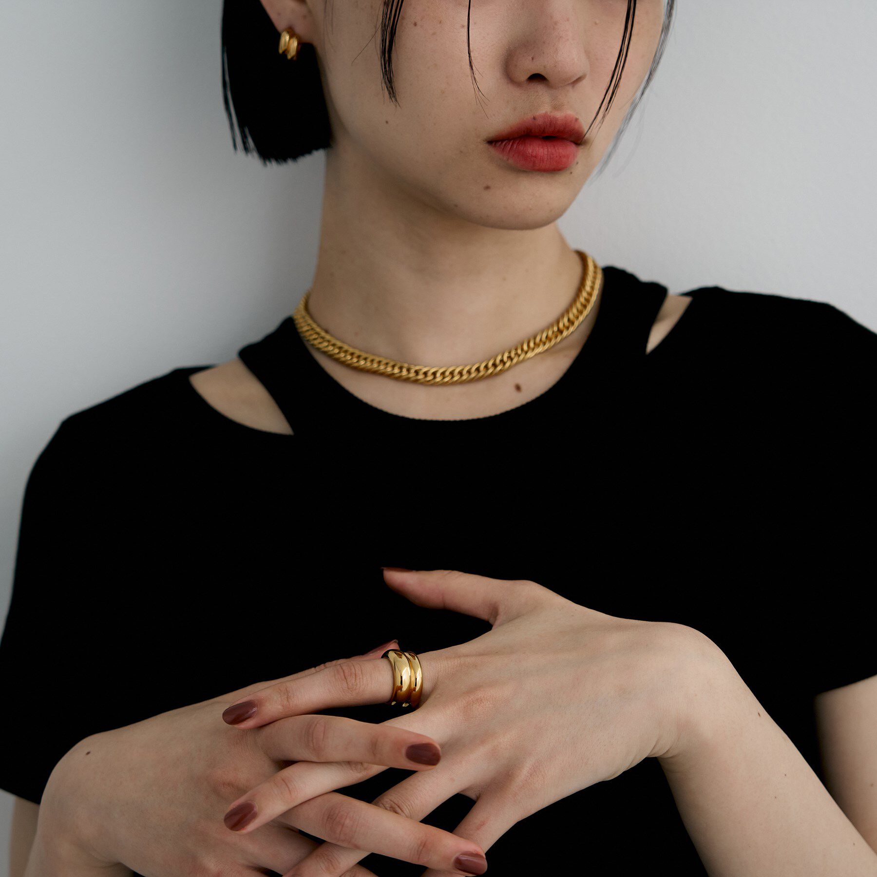 COCOSHNIK ONKITSCH「シルバー チャビーローテイテッドリング GP」|リング|