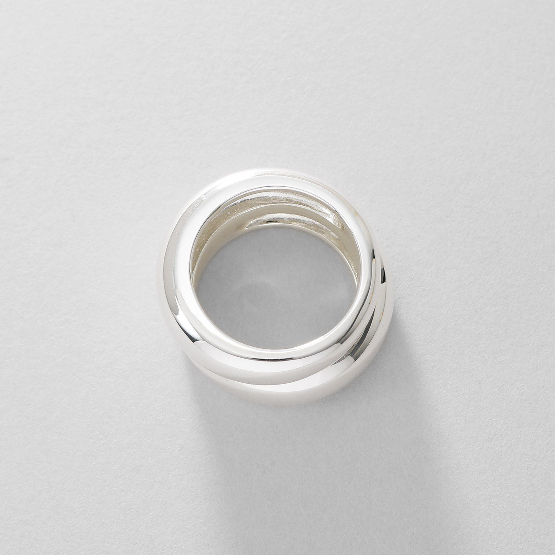 COCOSHNIK ONKITSCH「シルバー チャビーローテイテッドリング」|リング|