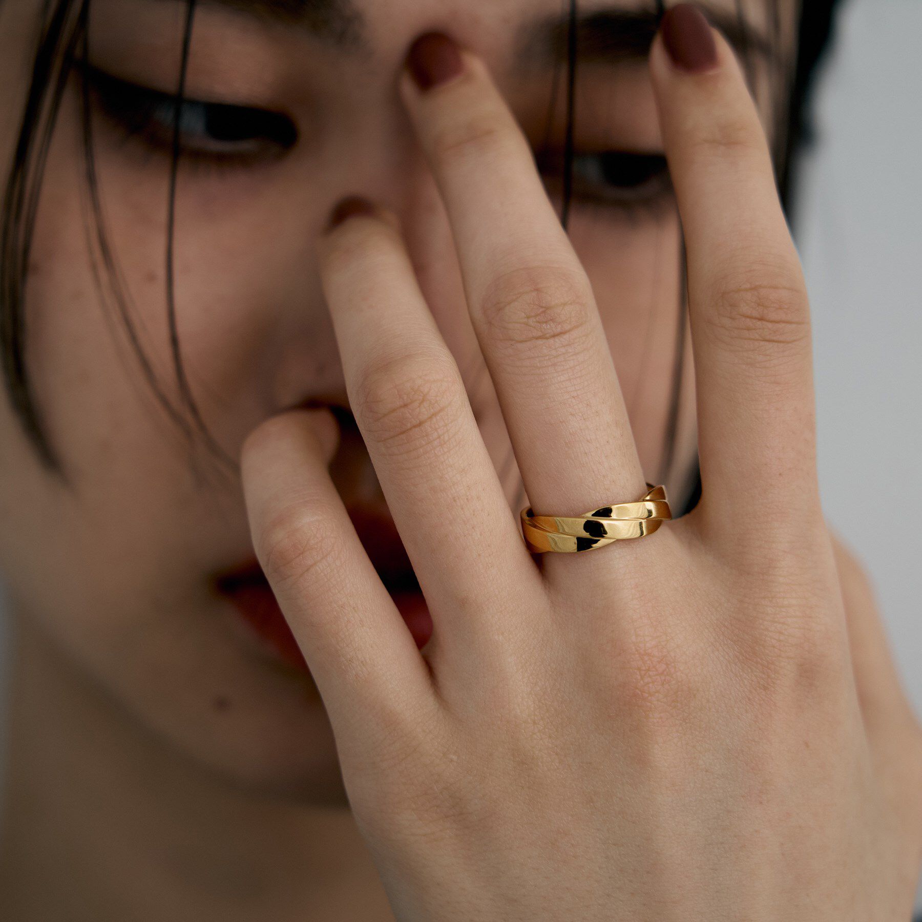 COCOSHNIK ONKITSCH「シルバー フラットブレイドリング GP」|リング|