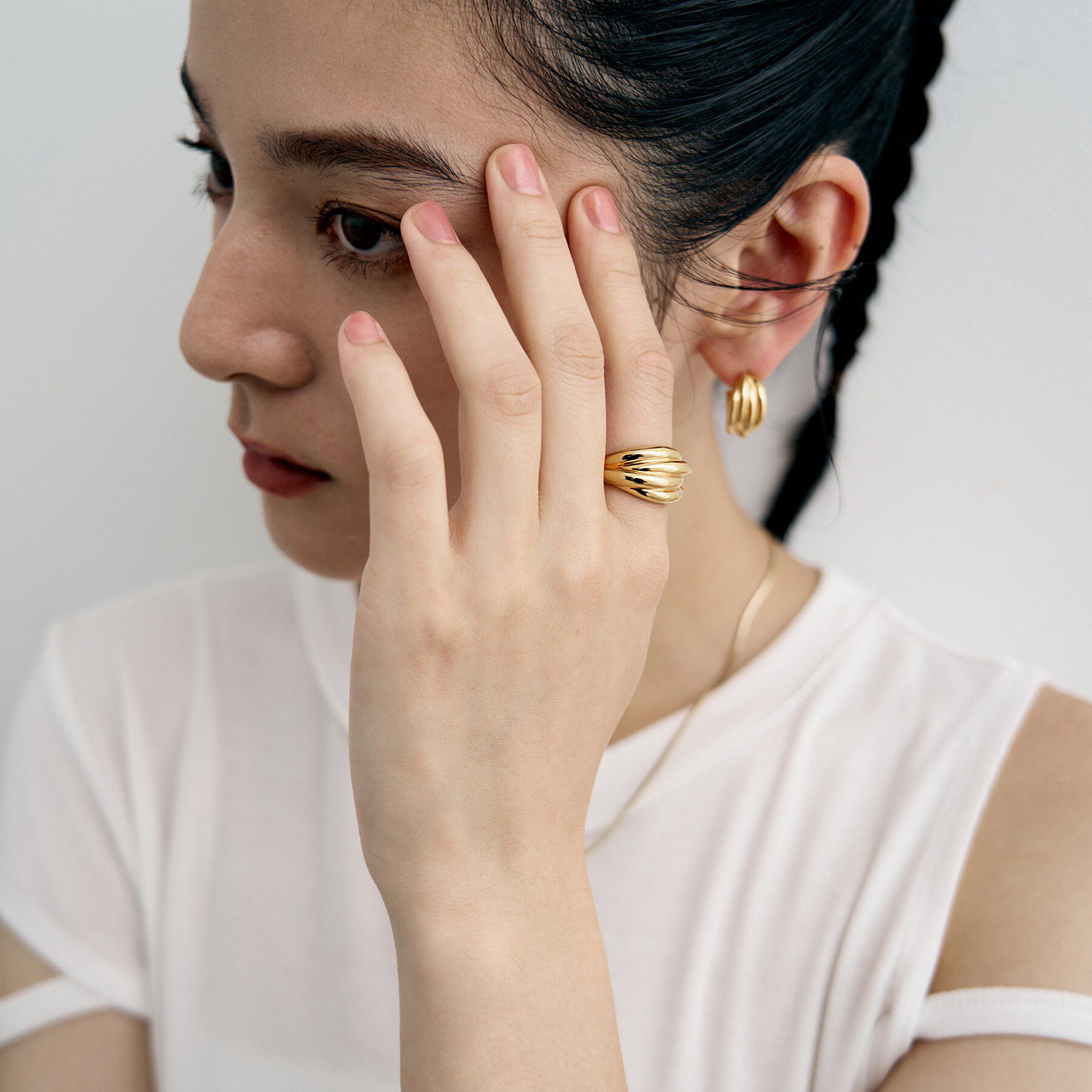 COCOSHNIK ONKITSCH「シルバー タングルドドームリング GP」|リング|