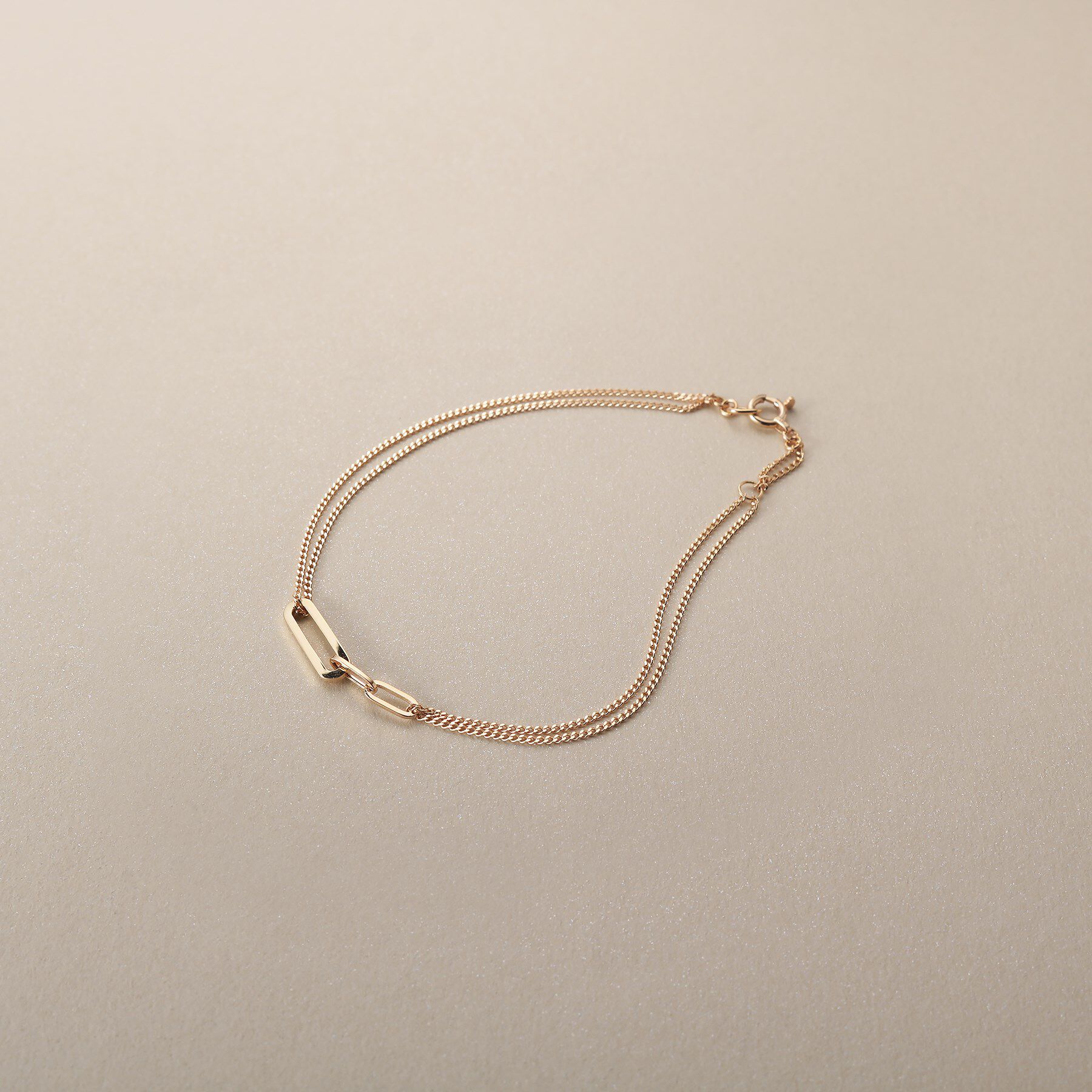 COCOSHNIK「K10中空プリムキヘイループ ブレスレット」|ブレスレット・バングル|