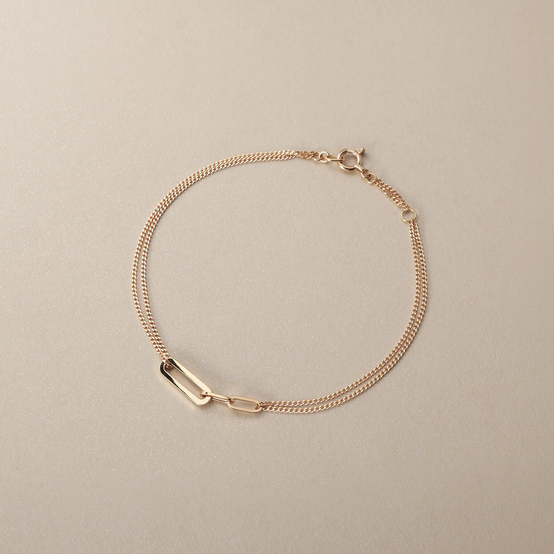 COCOSHNIK「K10中空プリムキヘイループ ブレスレット」|ブレスレット・バングル|