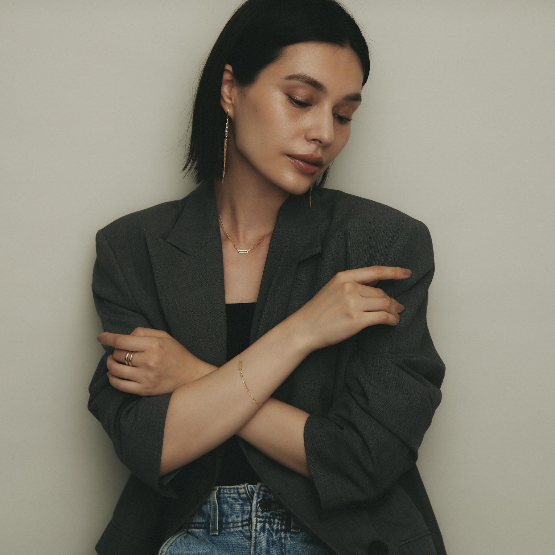 COCOSHNIK「K10中空プリムキヘイループ ブレスレット」|ブレスレット・バングル|