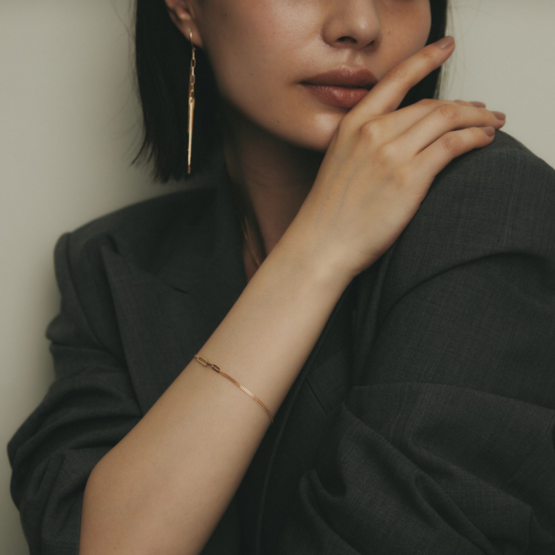 COCOSHNIK「K10中空プリムキヘイループ ブレスレット」|ブレスレット・バングル|