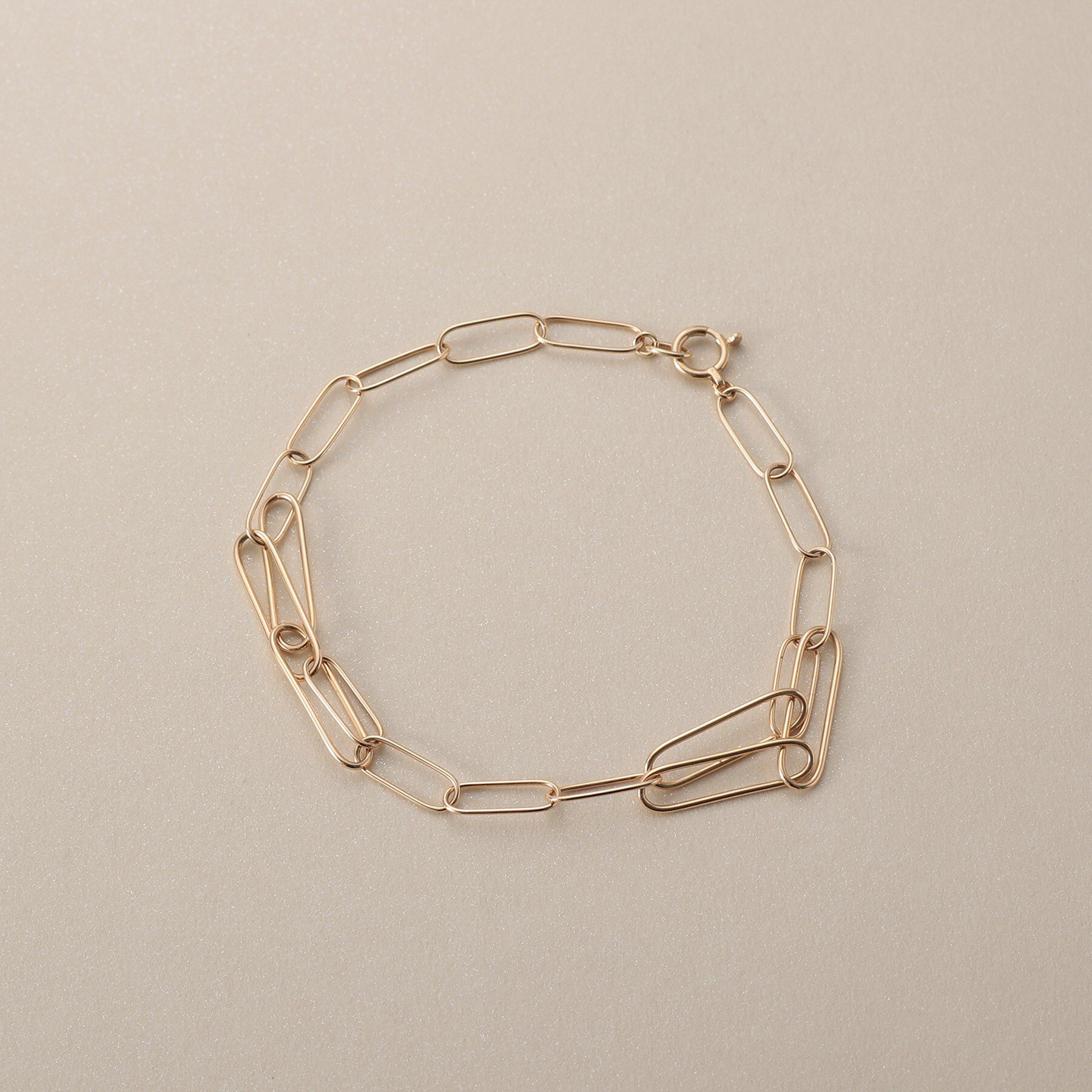 COCOSHNIK「K10PCチェーンランダムコネクト ブレスレット」|ブレスレット・バングル|