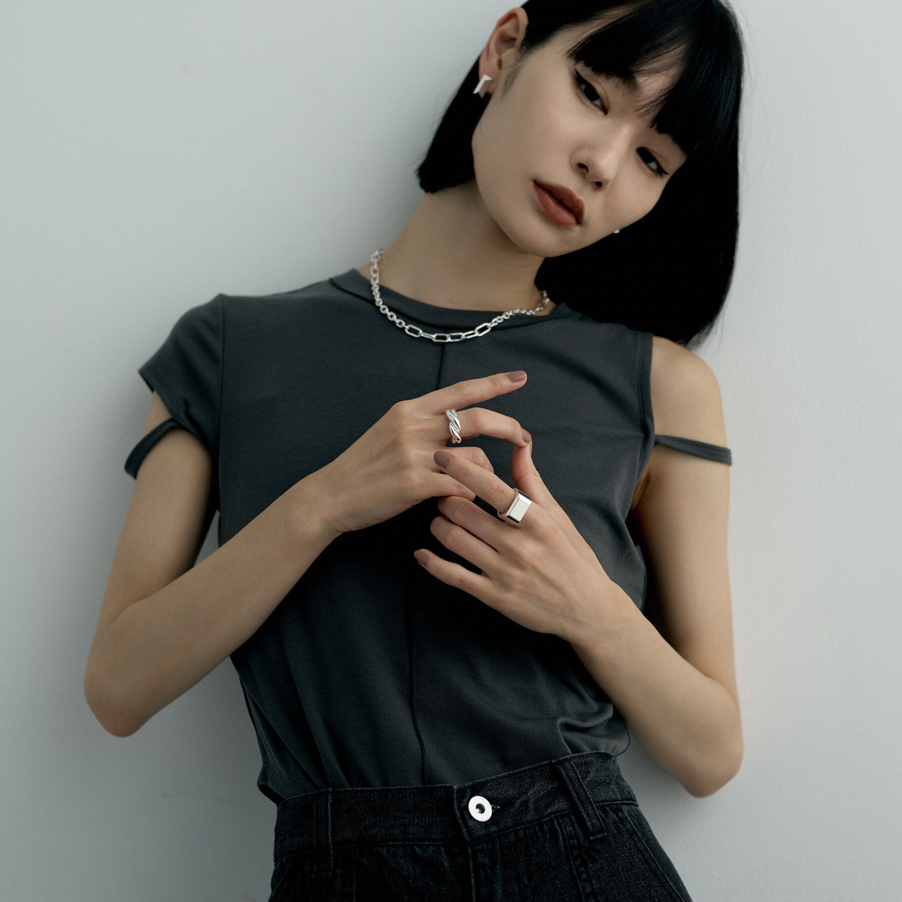 COCOSHNIK ONKITSCH「シルバー ギメルモチーフリング」|リング|