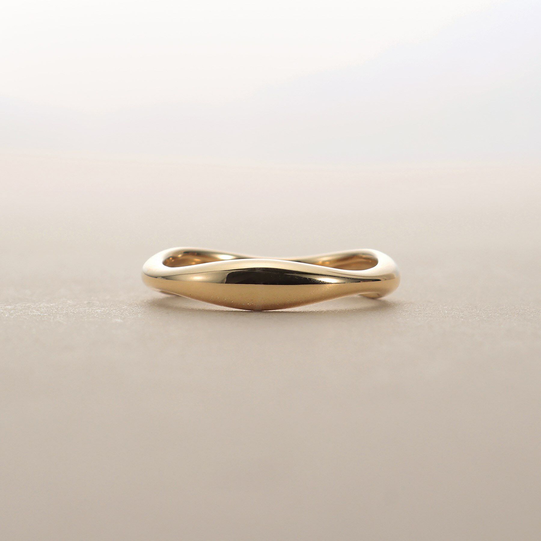 COCOSHNIK「K10ウェーブスタック リング」|リング|