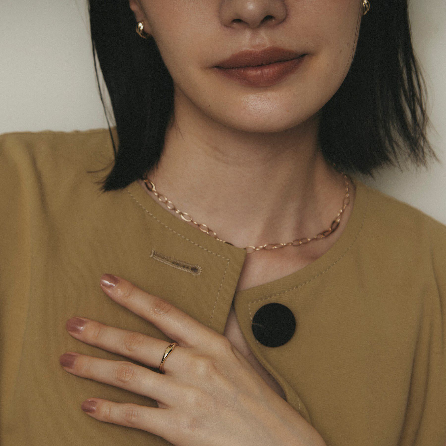 COCOSHNIK「K10ウェーブスタック リング」|リング|