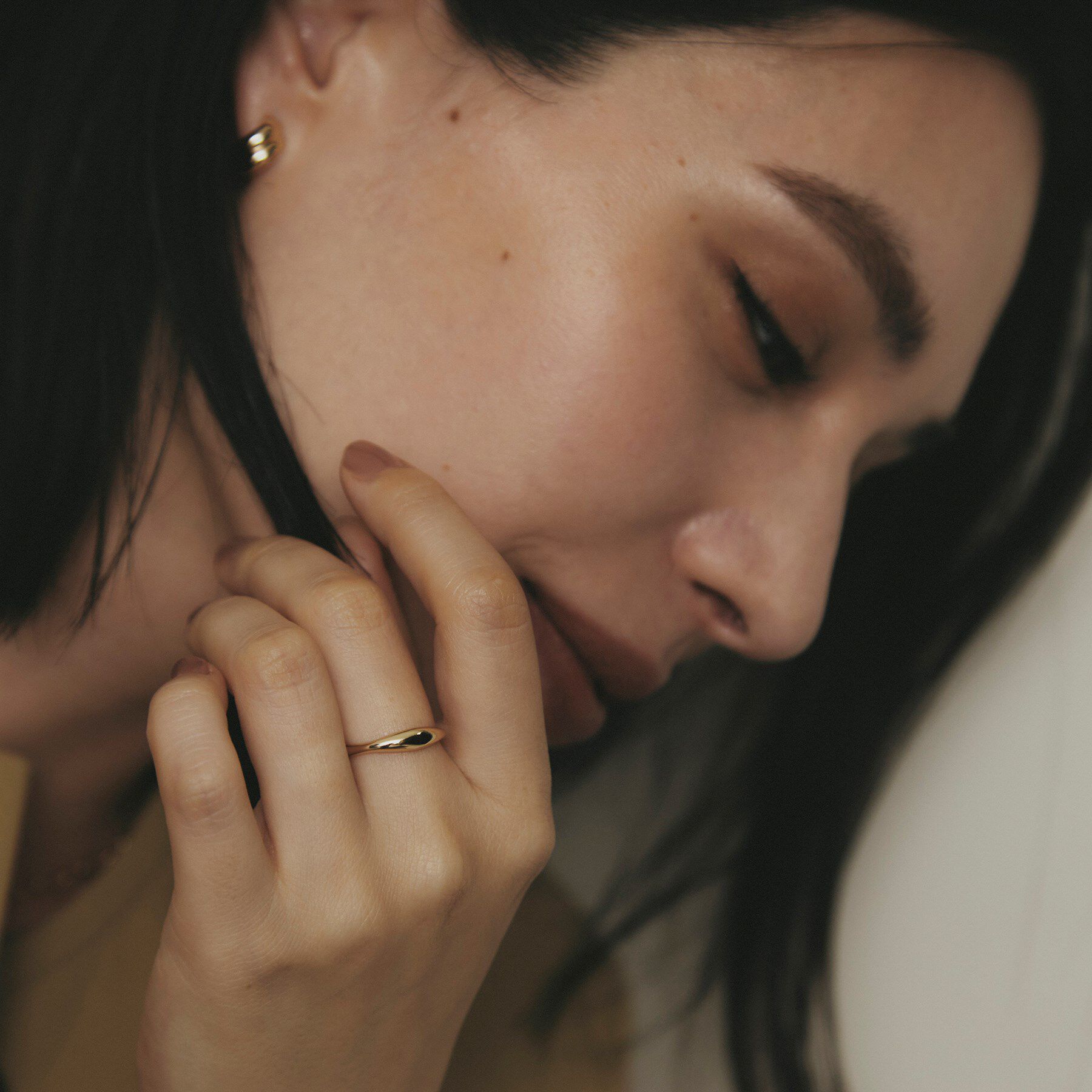 COCOSHNIK「K10ウェーブスタック リング」|リング|