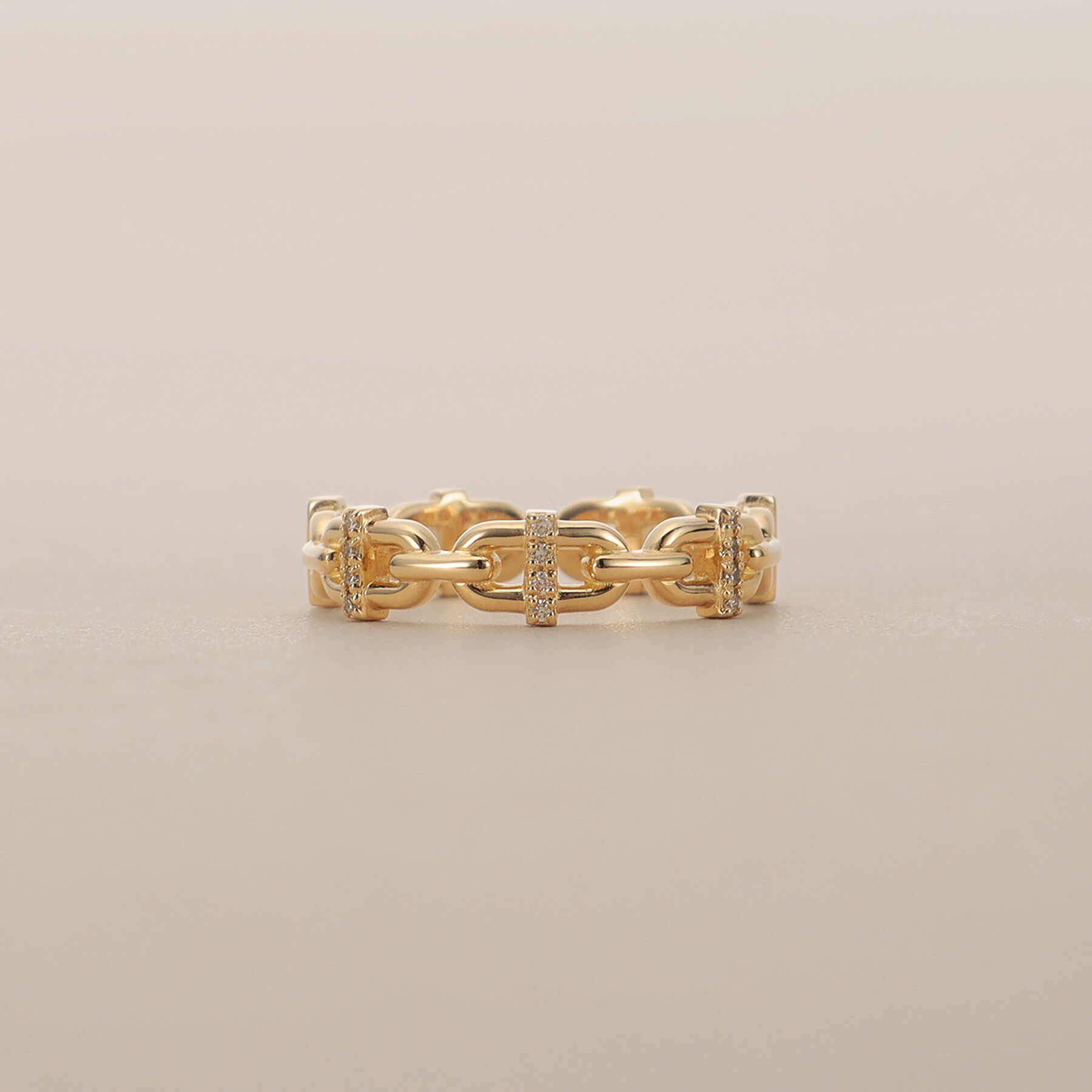 COCOSHNIK「K18ダイヤモンド PCモチーフ リング」|リング|