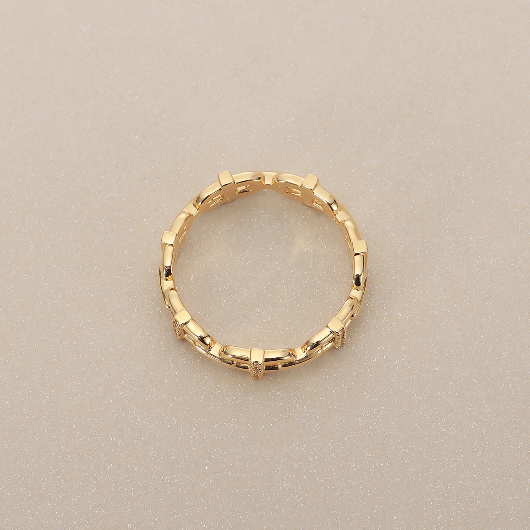 COCOSHNIK「K18ダイヤモンド PCモチーフ リング」|リング|