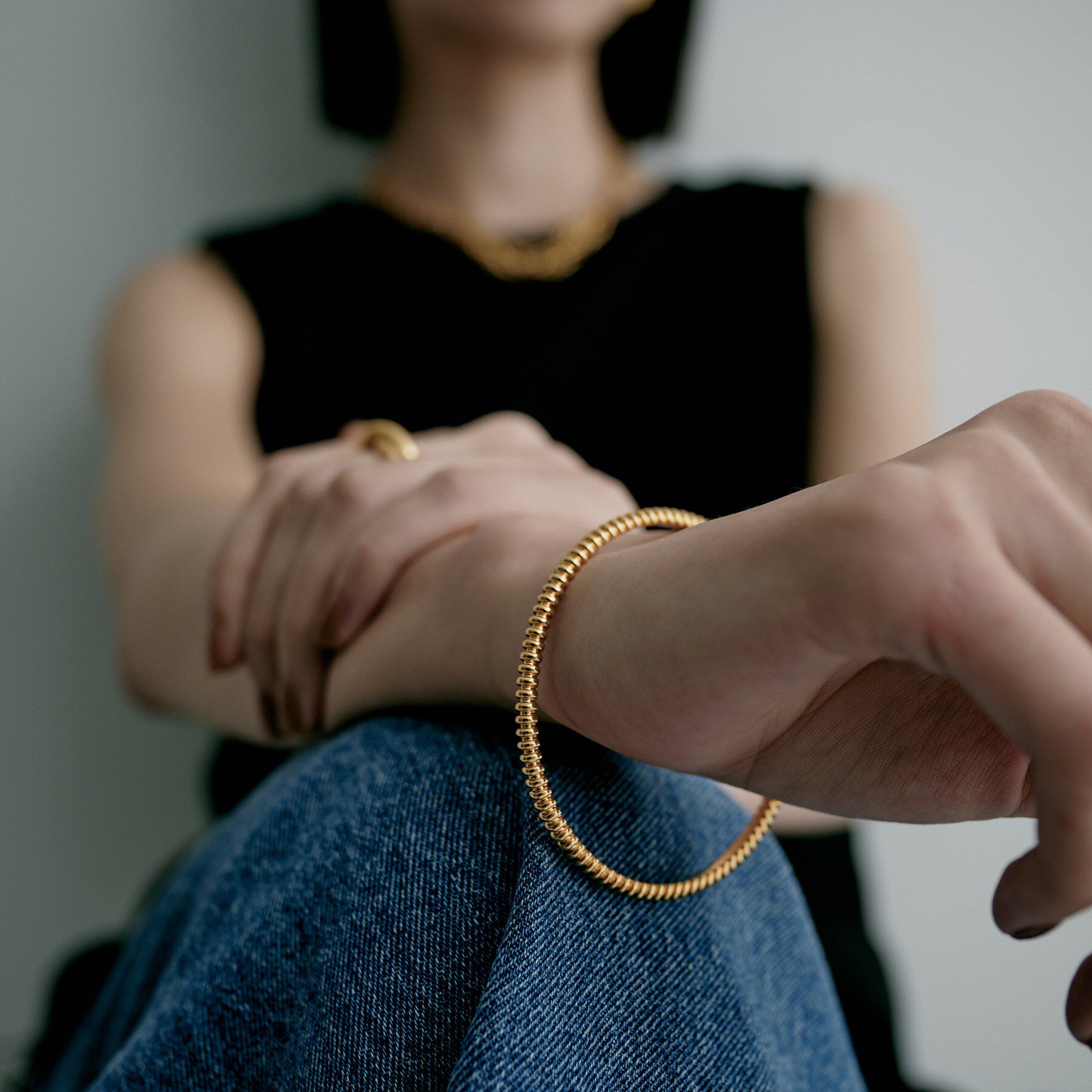 COCOSHNIK ONKITSCH「シルバー ガドルーンバングルGP」|ブレスレット・バングル|