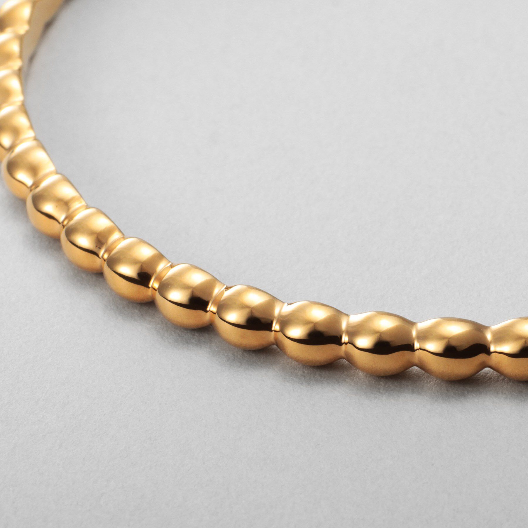 COCOSHNIK ONKITSCH「シルバー オーバルボールバングルGP」|ブレスレット・バングル|